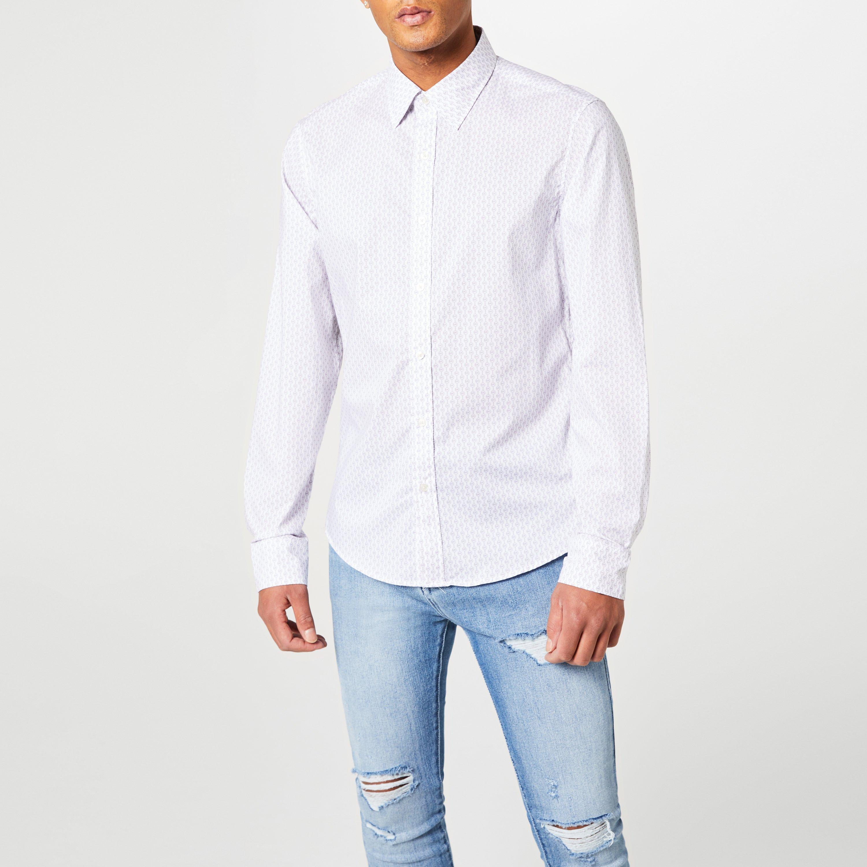 Lilac 561 - Michael Kors - Charm Stripe Shirt - 4