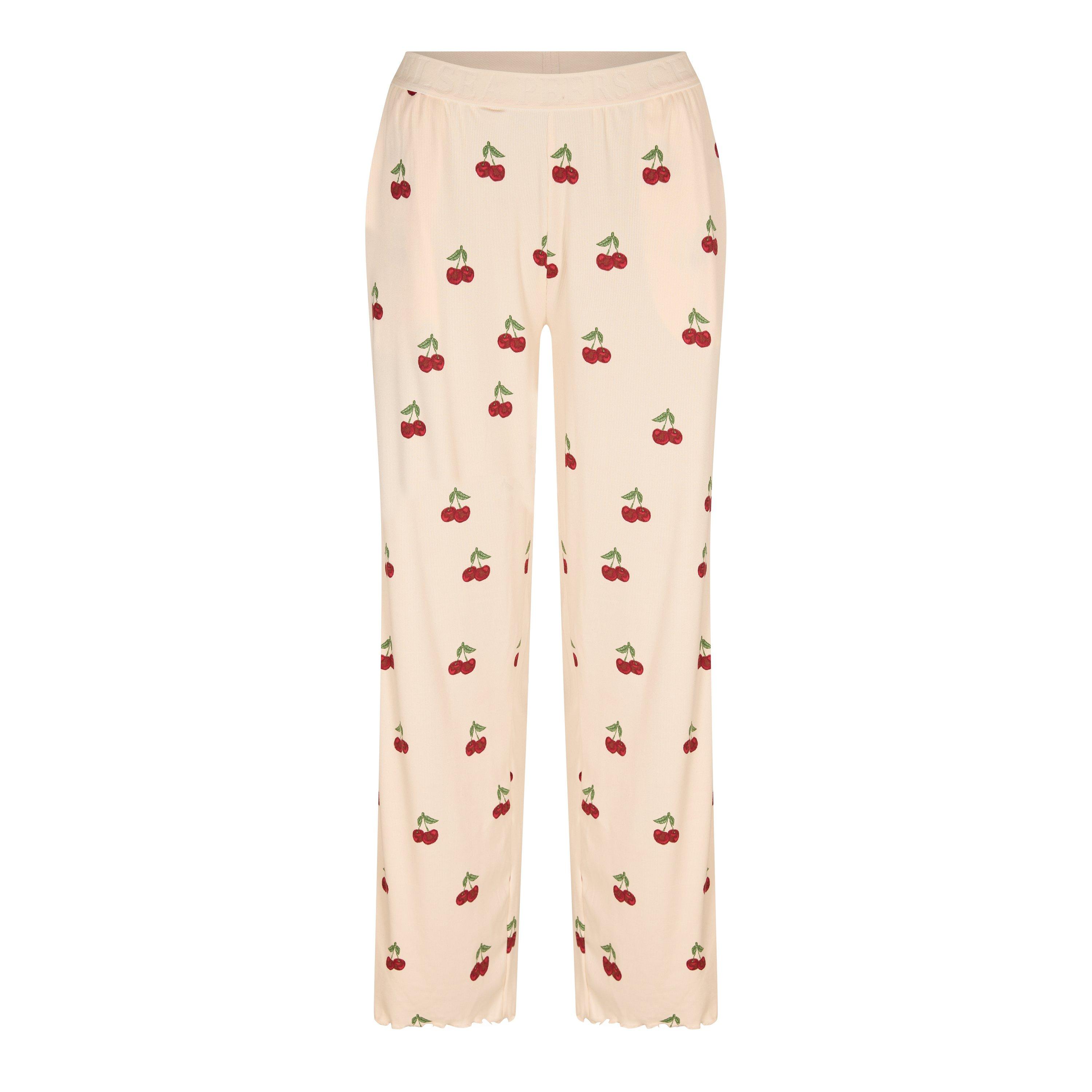 Cherry Stripes - Chelsea Peers - Women's Ribbed Long Sleeve Pyjama Set - 4