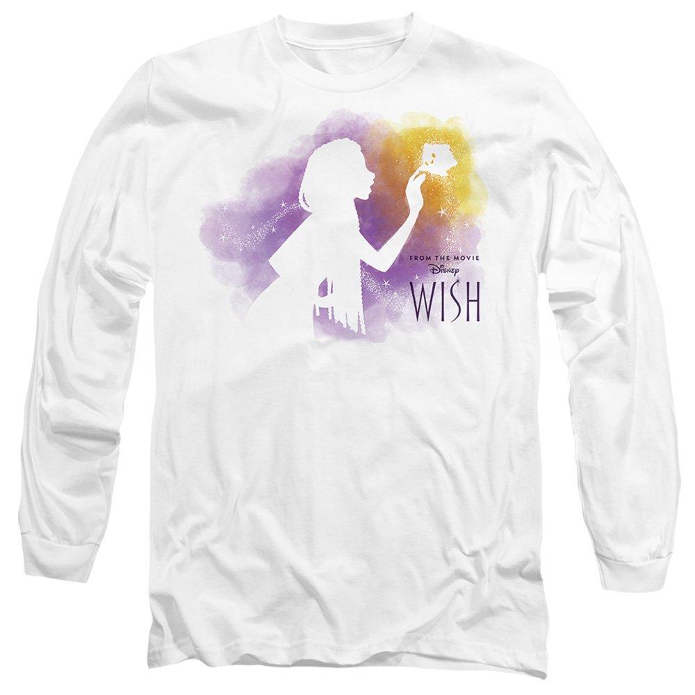 White - Disney - Wish Watercolour Star Long Sleeve T-Shirt White - 1