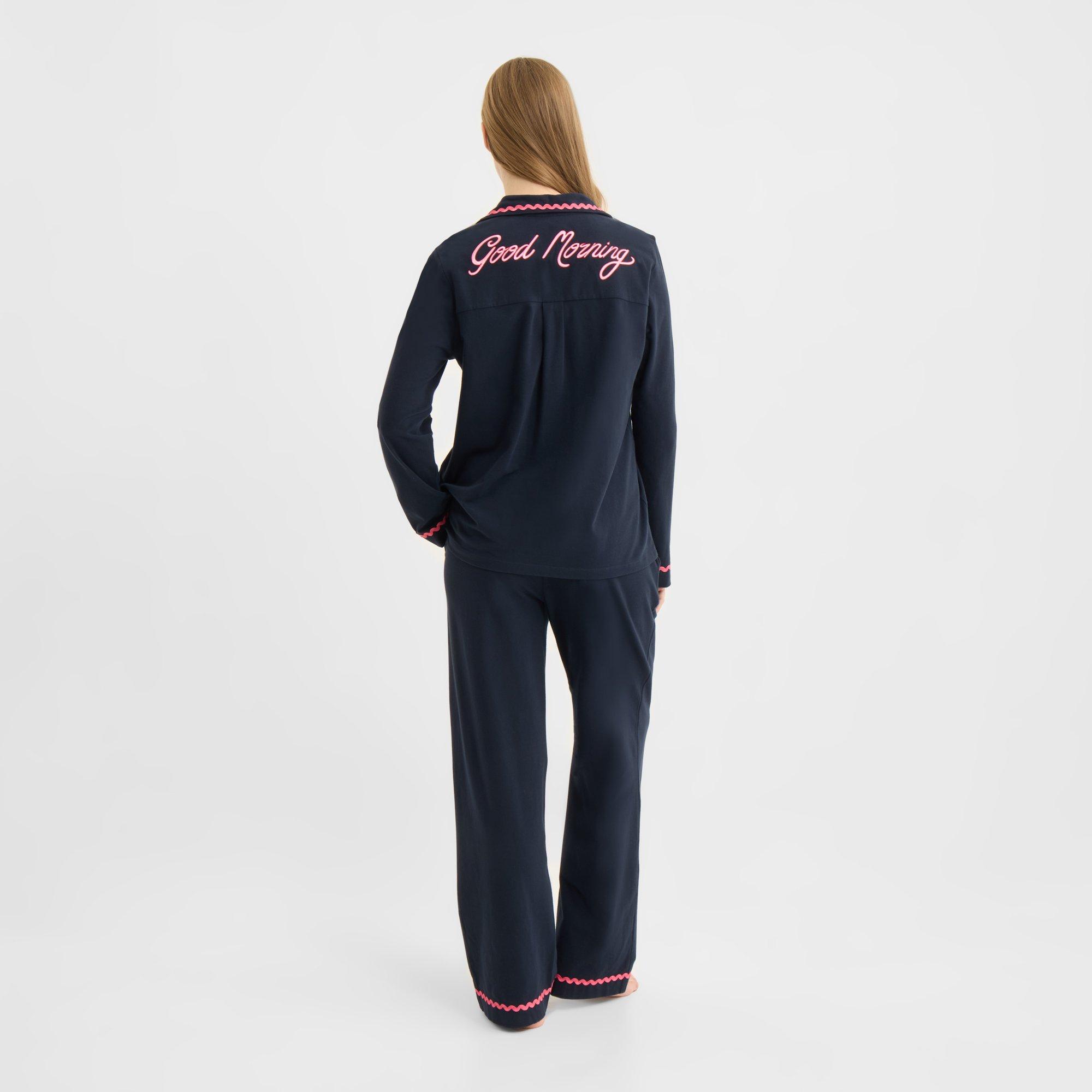 G Morning Navy - Chelsea Peers - ChelsP Wavy Trim PJs Ld62 - 3