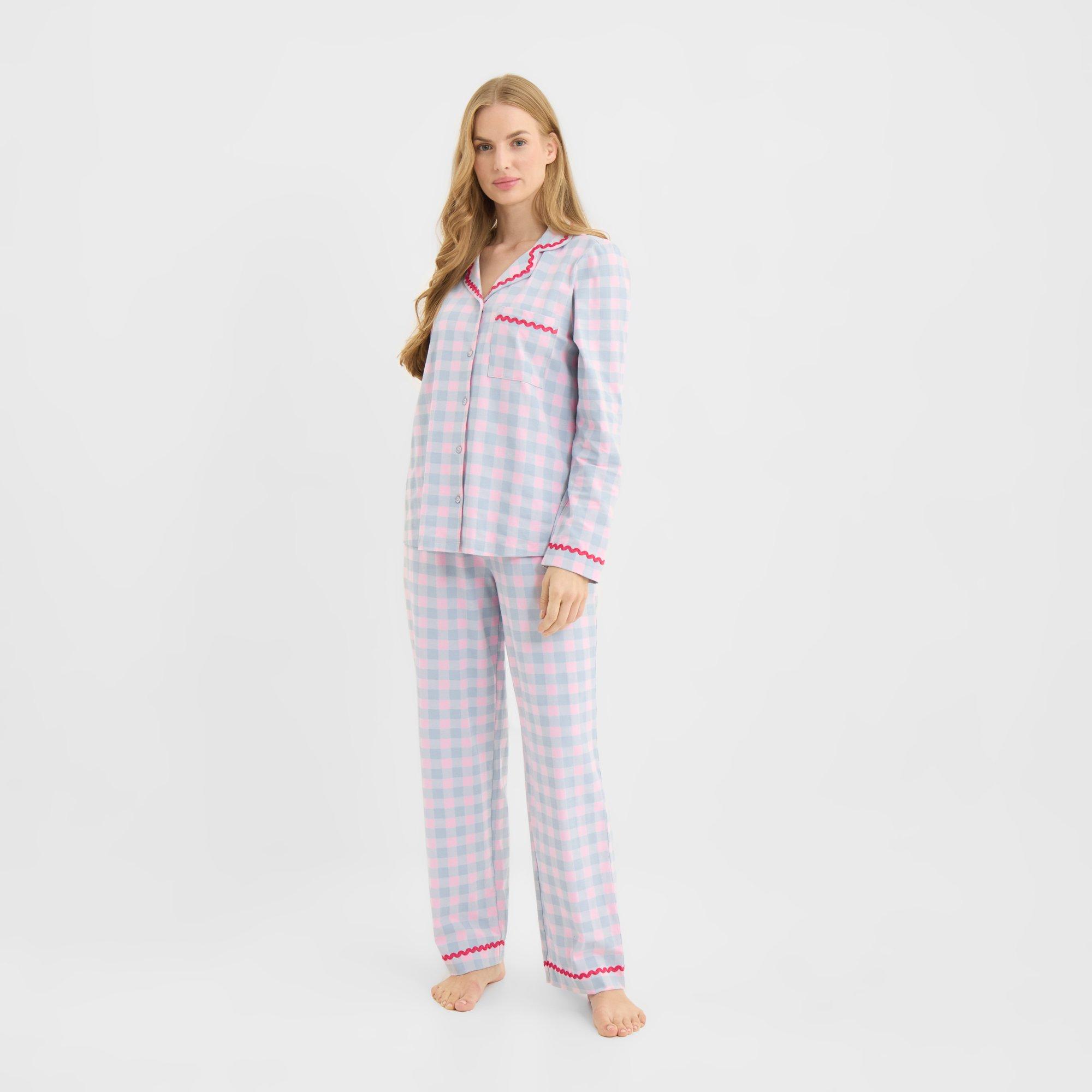 Chelsea Peers Women's Long Sleeve Pyjama Set Blue 12 (M) - Image 4