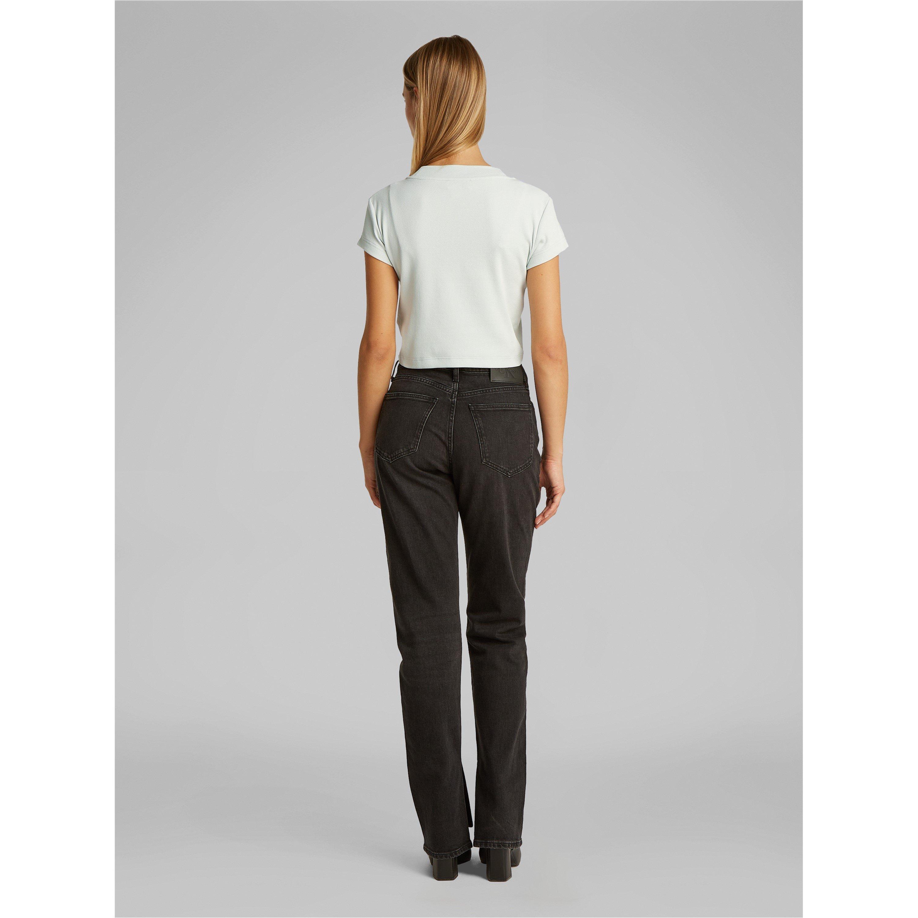 Sprout Green - Calvin Klein Jeans - Women's Monogram Baby Tee - 4