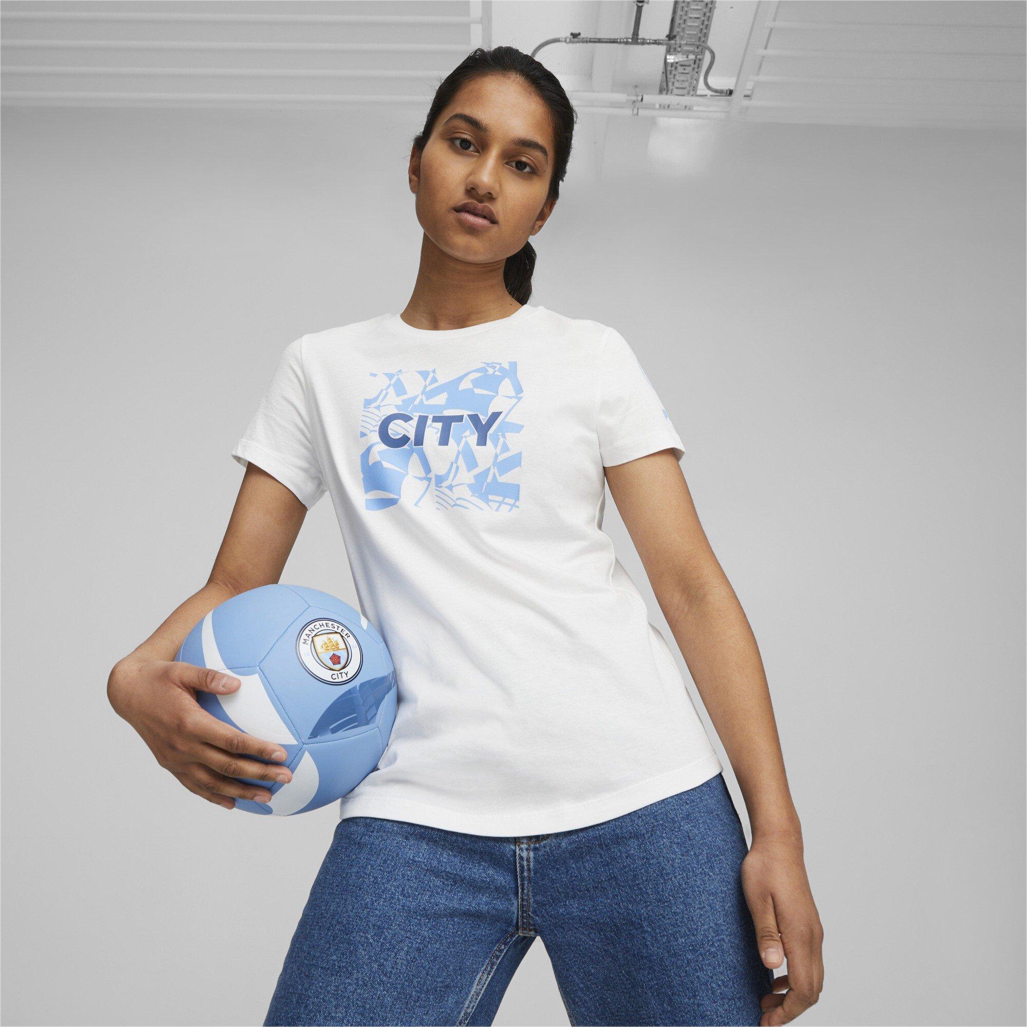 Puma Bianca - Puma - Mcfc Ftblcore Graphic Tee W T-Shirt Womens - 3