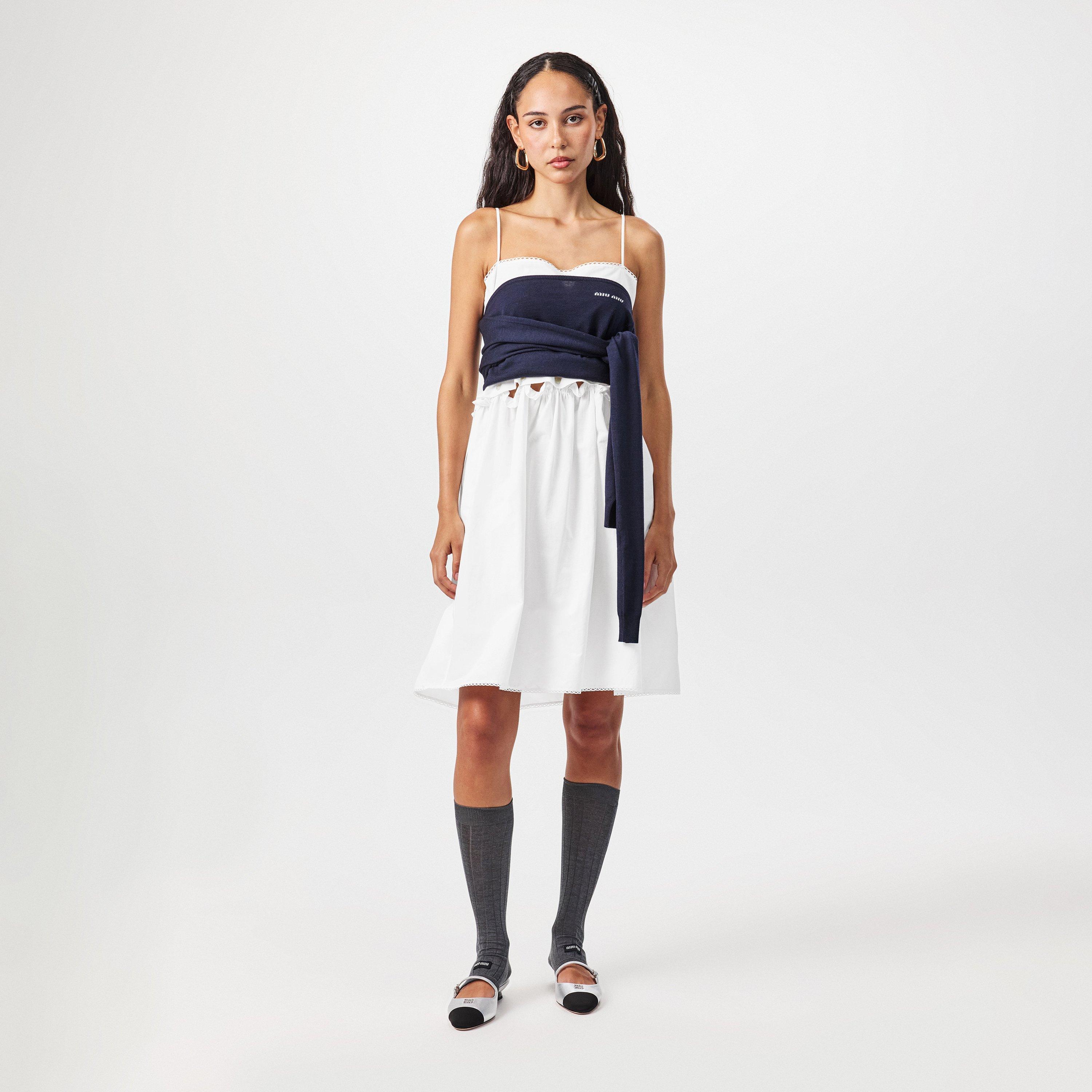 Bianco - Miu Miu - Women's A Line Dress - 5