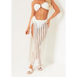 Missy Empire Knit Slit Detail Maxi Skirt