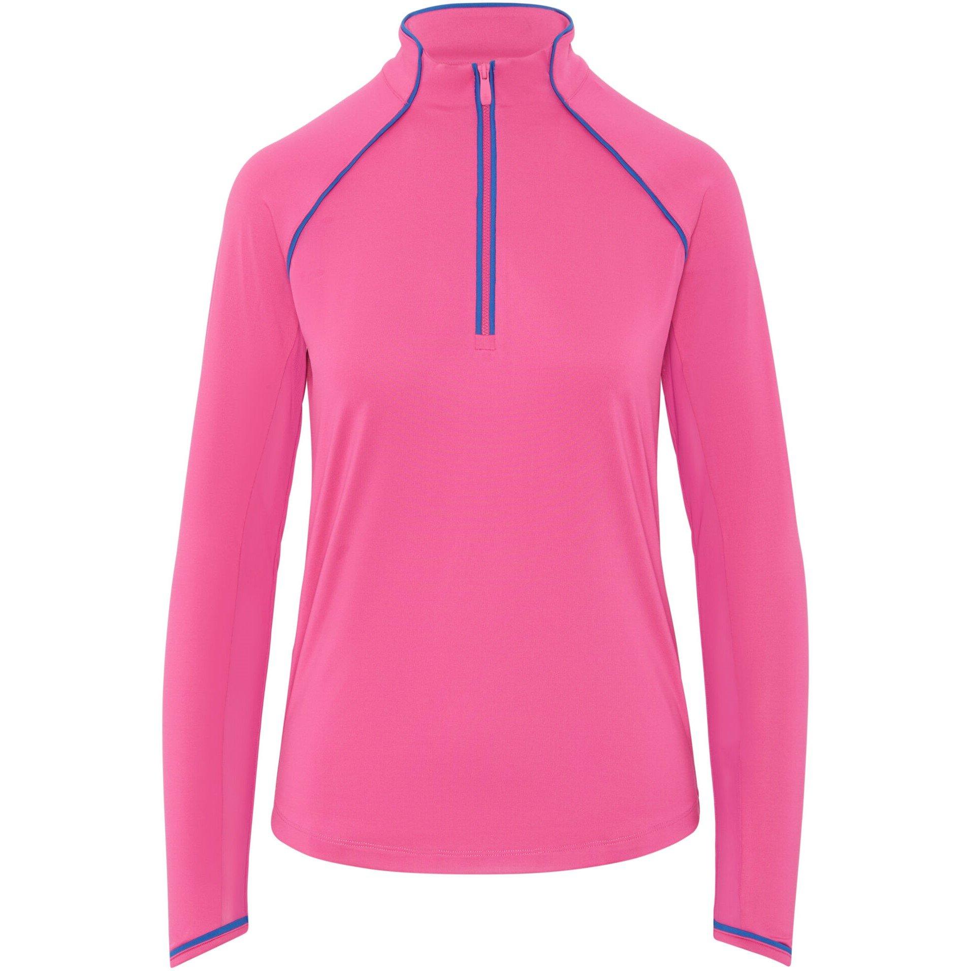 Cheeky Pink - Original Penguin - Women's Long Sleeve Quarter Zip Fleece - 2