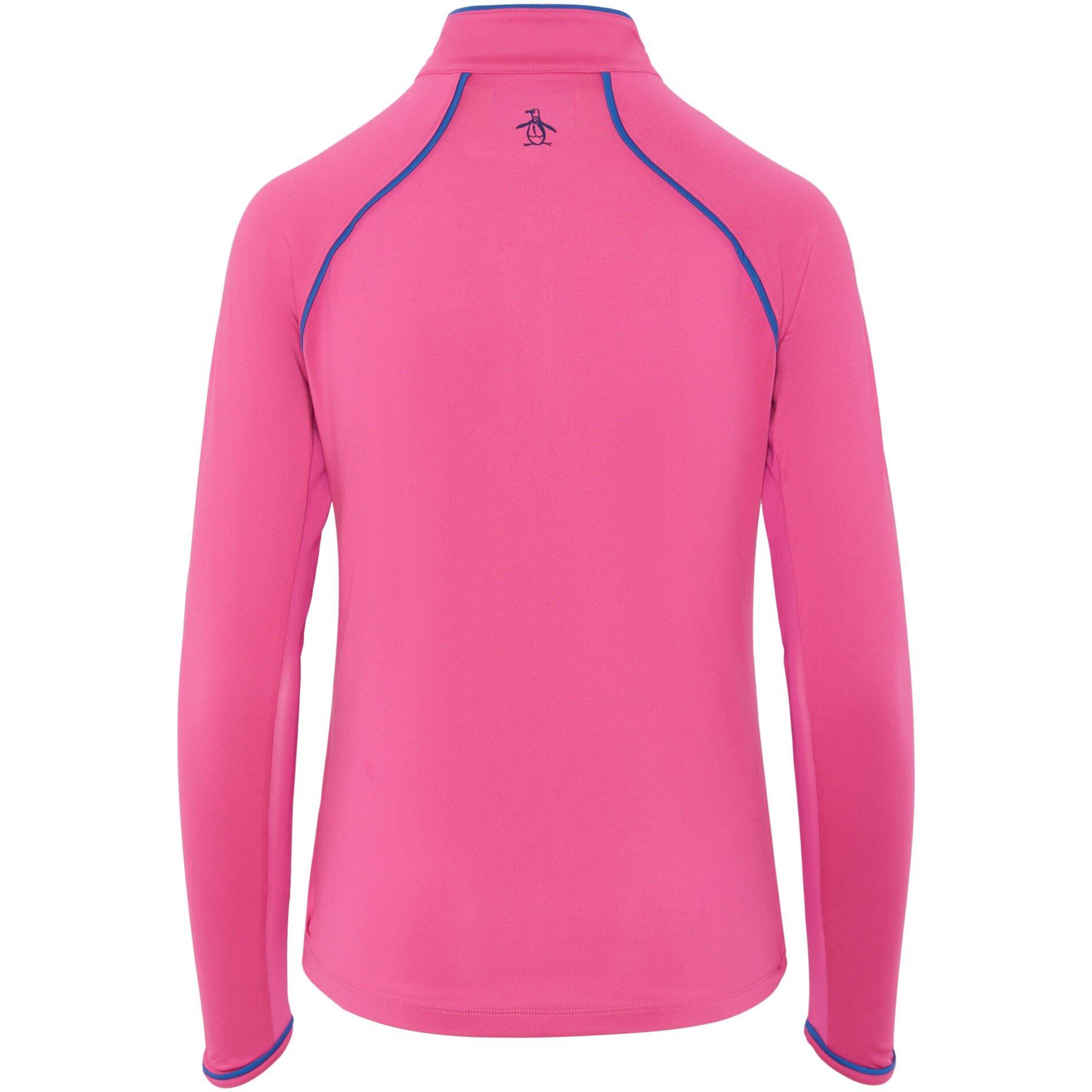 Cheeky Pink - Original Penguin - Women's Long Sleeve Quarter Zip Fleece - 5