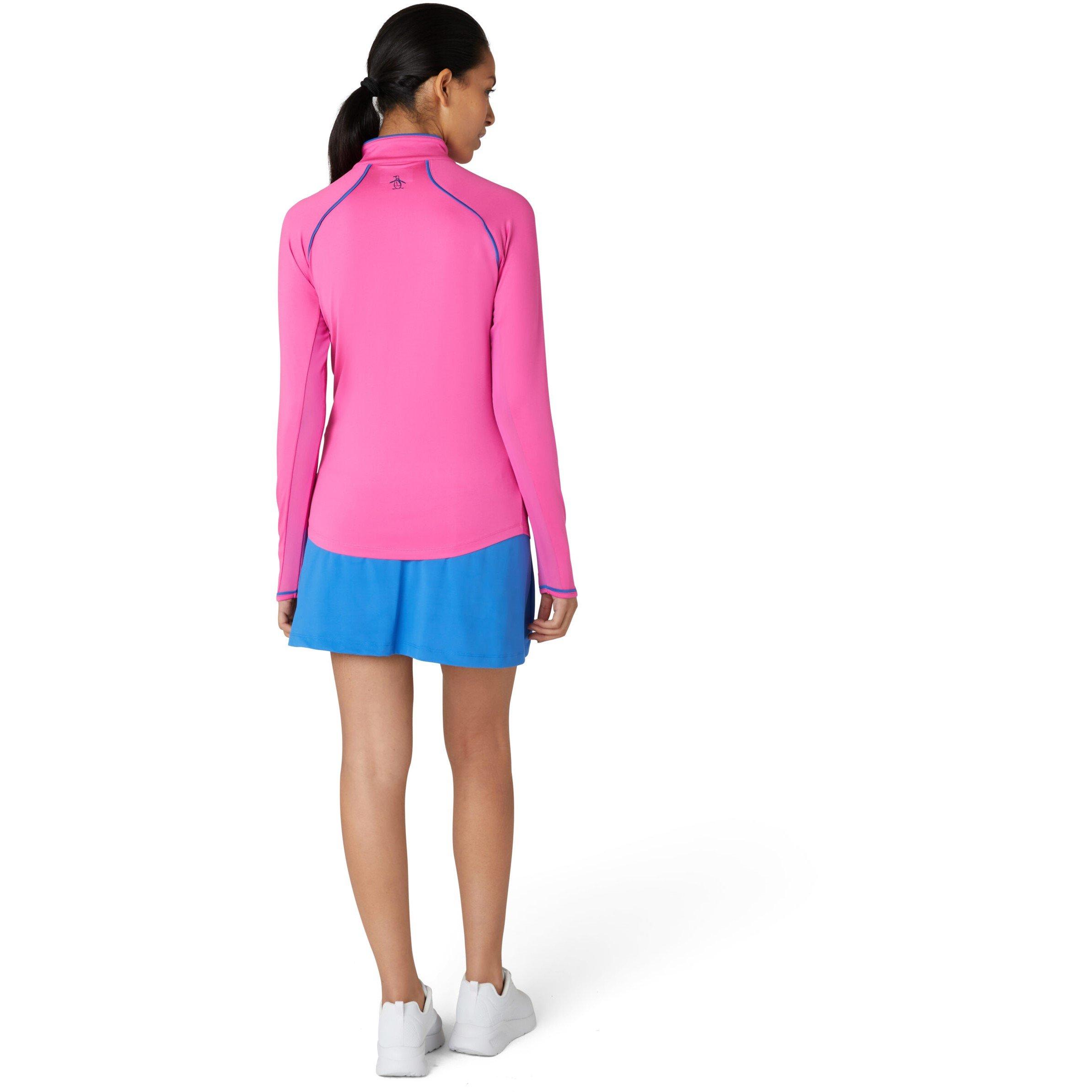 Cheeky Pink - Original Penguin - Women's Long Sleeve Quarter Zip Fleece - 3