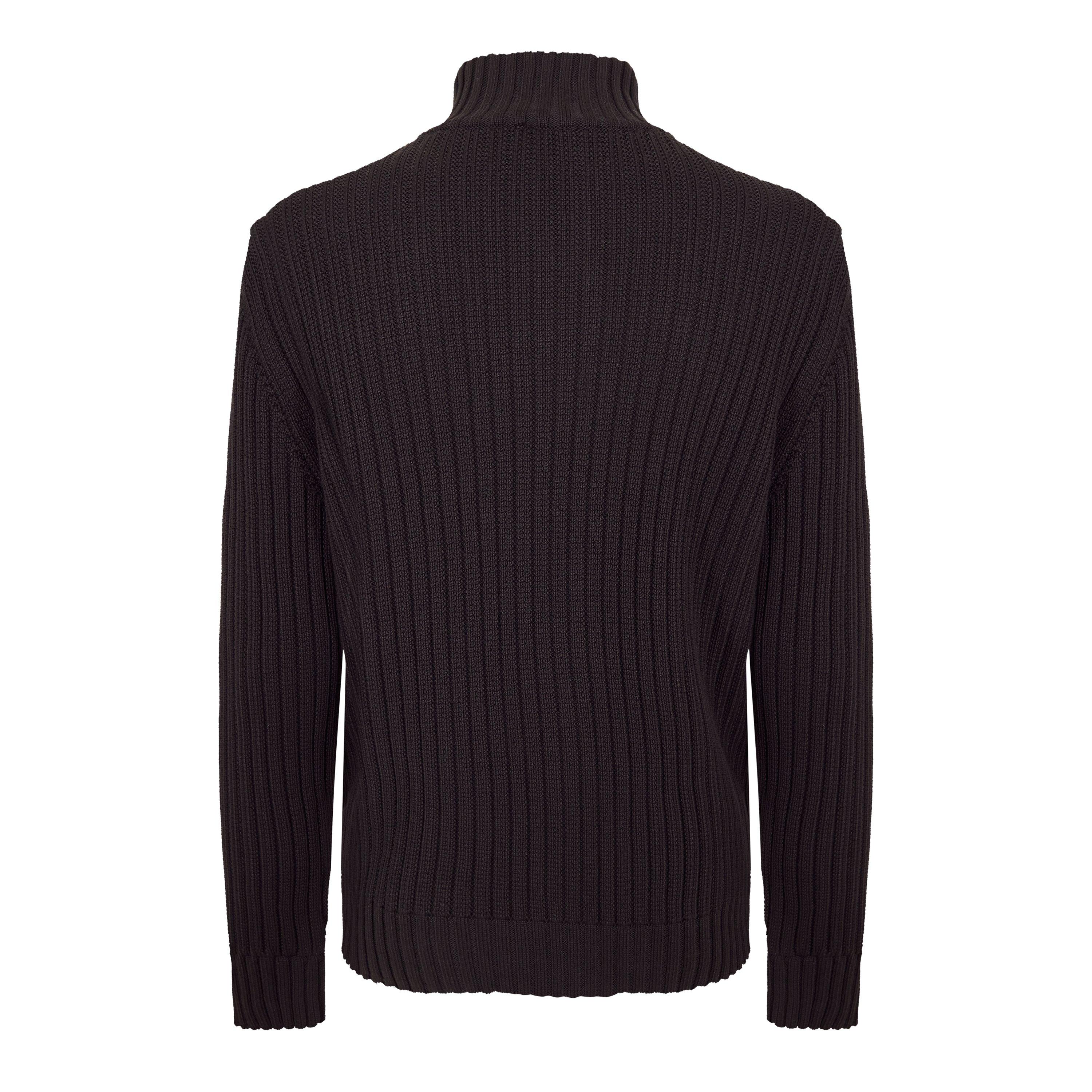 Black - Hugo - Hugo Sriton 10273681 01 Full Zip Knitted Top Mens - 2