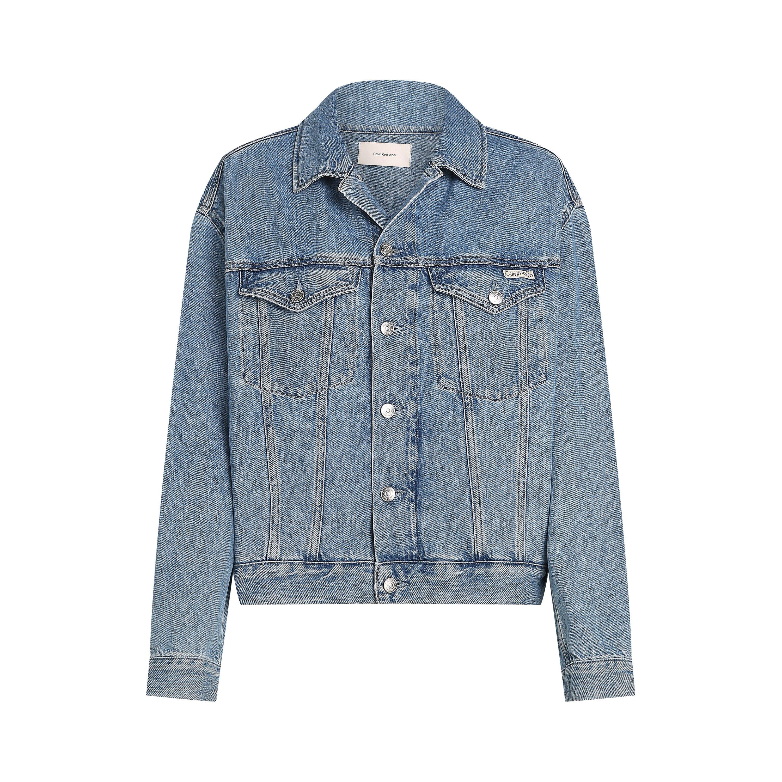 Calvin Klein Jeans Women's Boxy Denim Jacket - Denim Light - 14 (L)