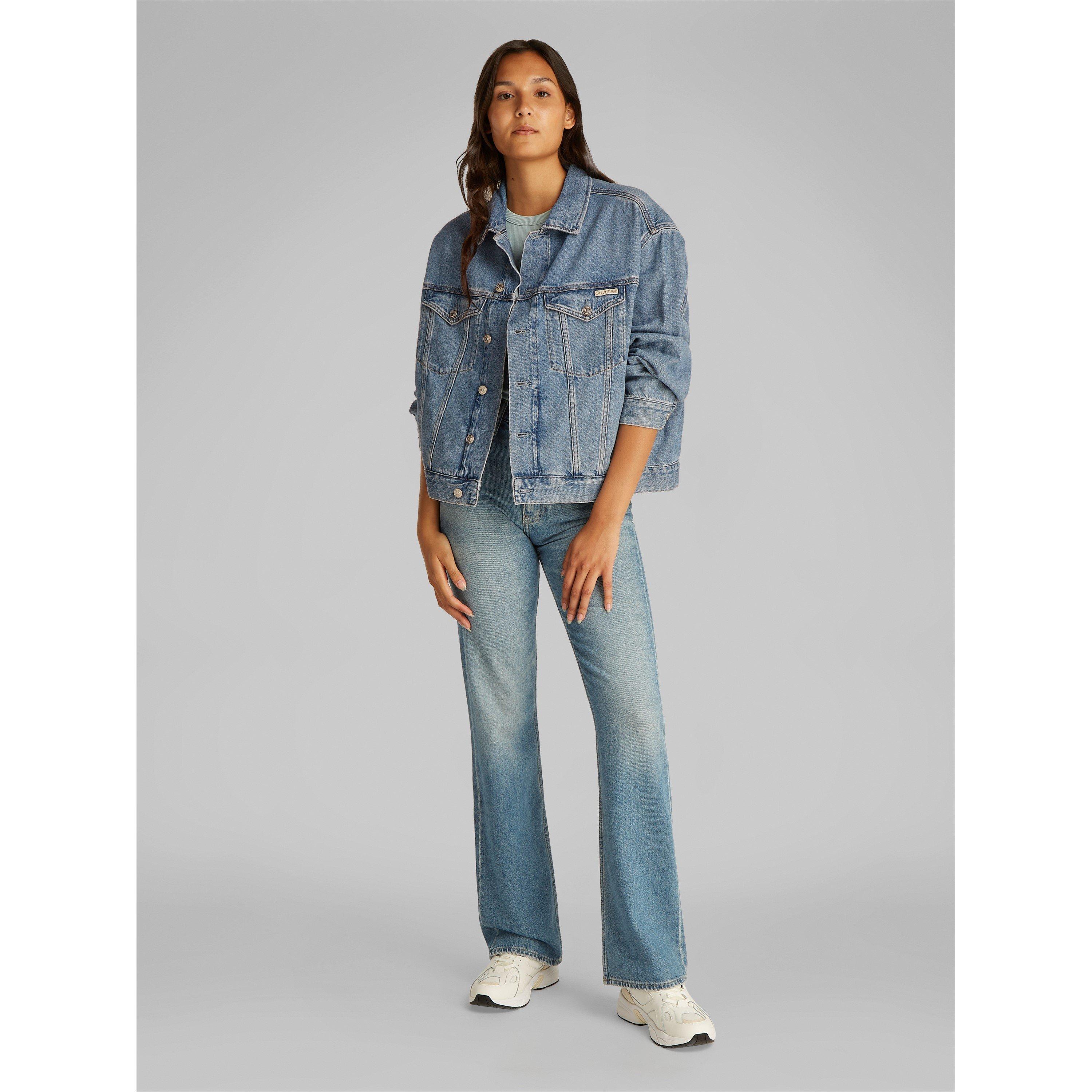 Denim claro - Calvin Klein Jeans - Women's Boxy Denim Jacket - 3