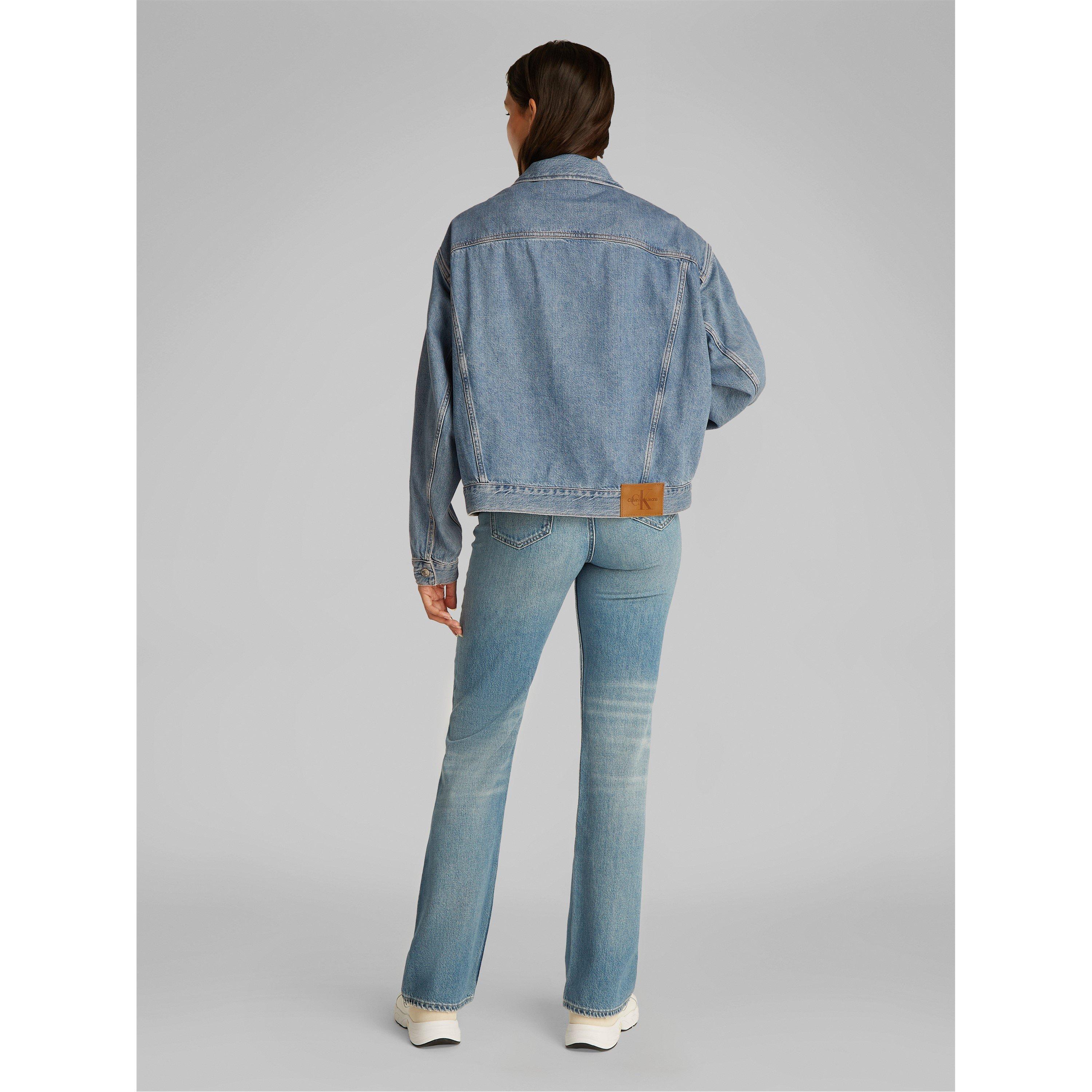 Denim claro - Calvin Klein Jeans - Women's Boxy Denim Jacket - 4