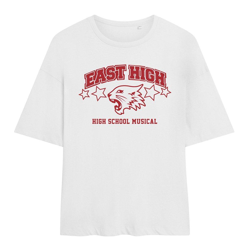 White - Disney - High School Musical East High Oversized T Shirt W - 1