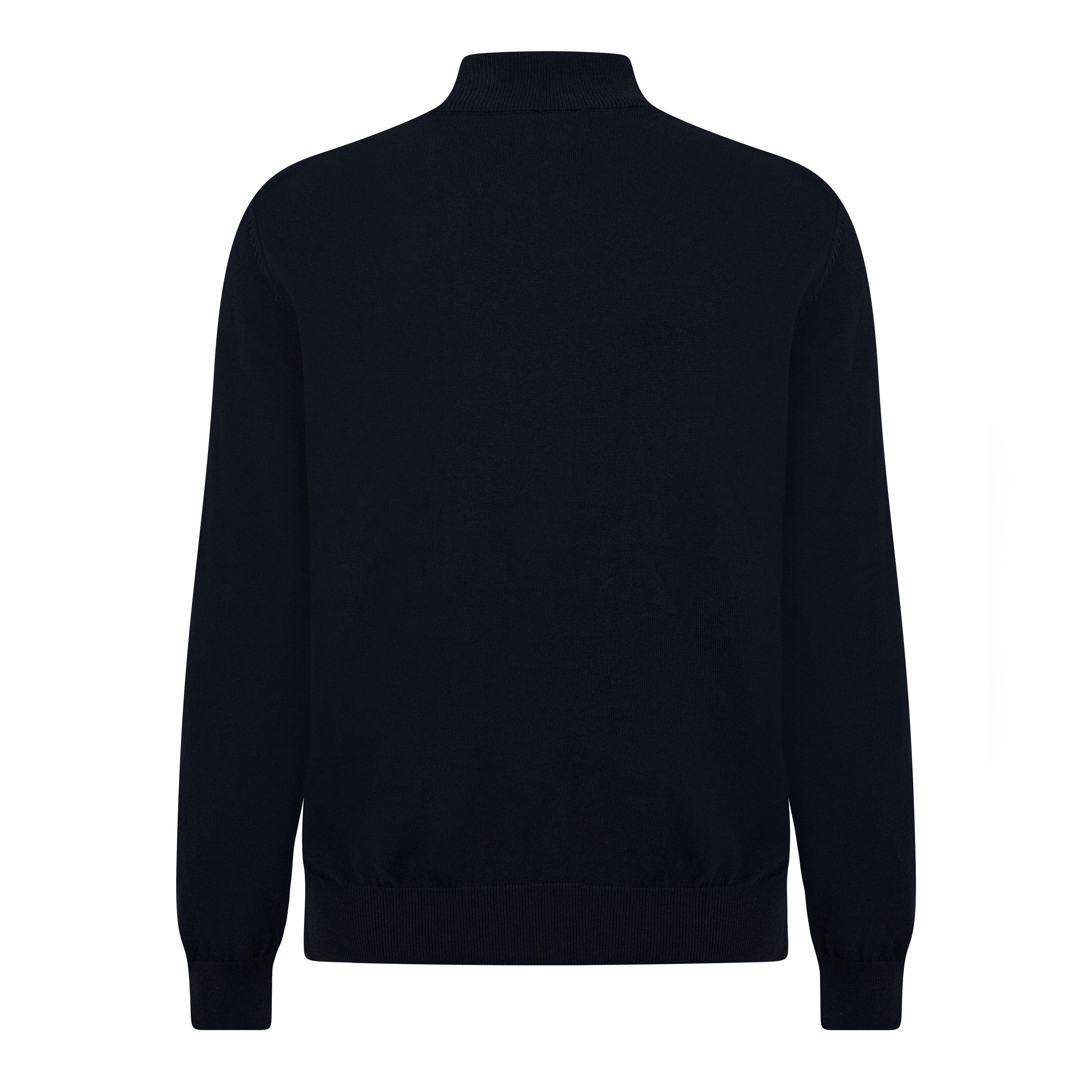 Dark Blue 404 - Boss - Men's Padro-L Zipped Quarter-Zip Jumper - 2