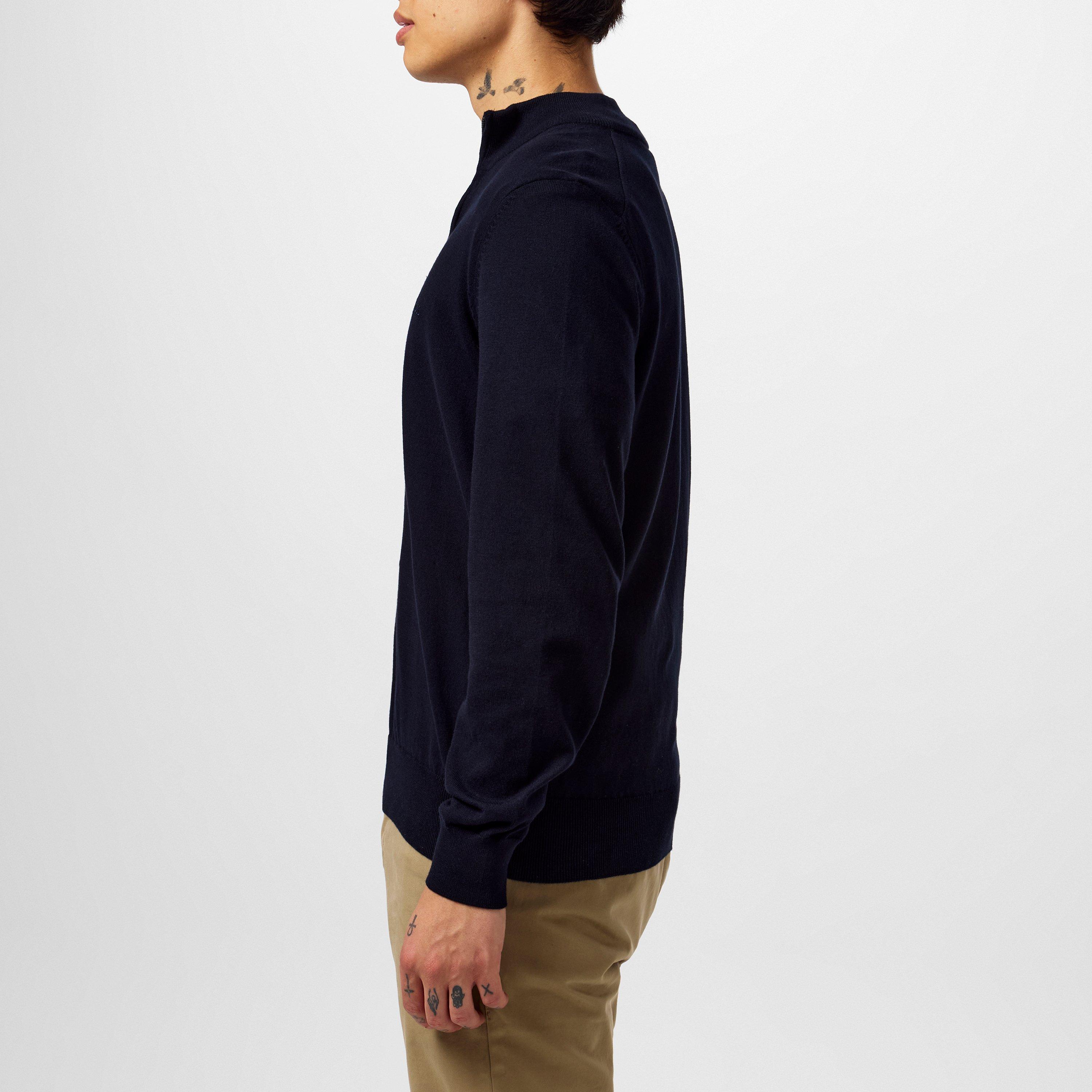 Dark Blue 404 - Boss - Men's Padro-L Zipped Quarter-Zip Jumper - 6