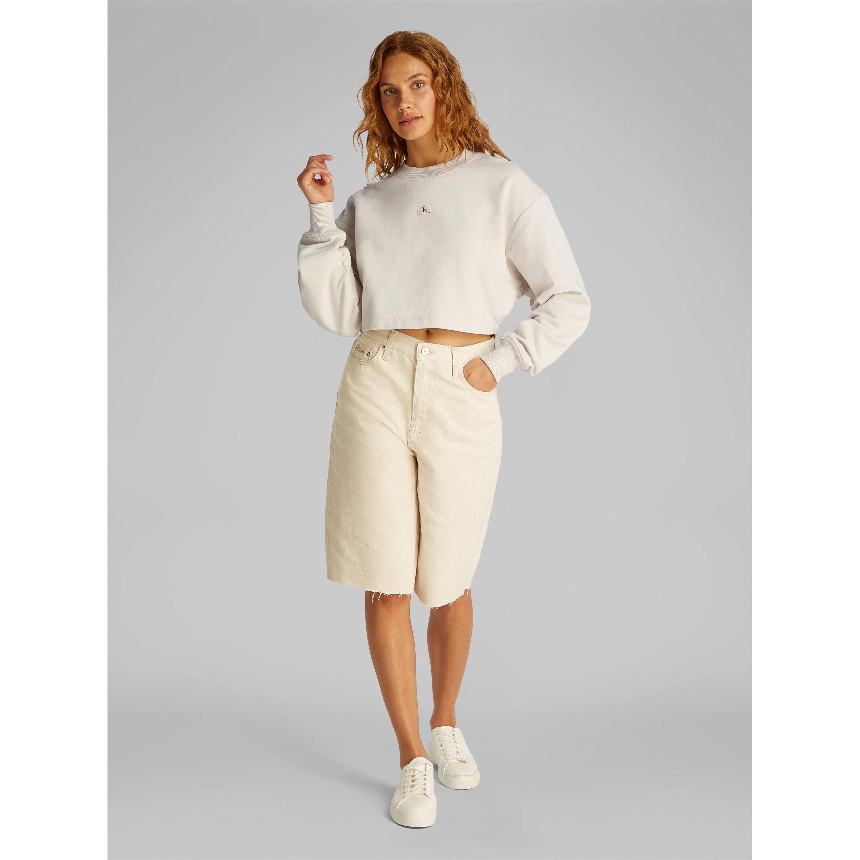 Giz - Calvin Klein Jeans - Women's Cropped Sweatshirt - 3