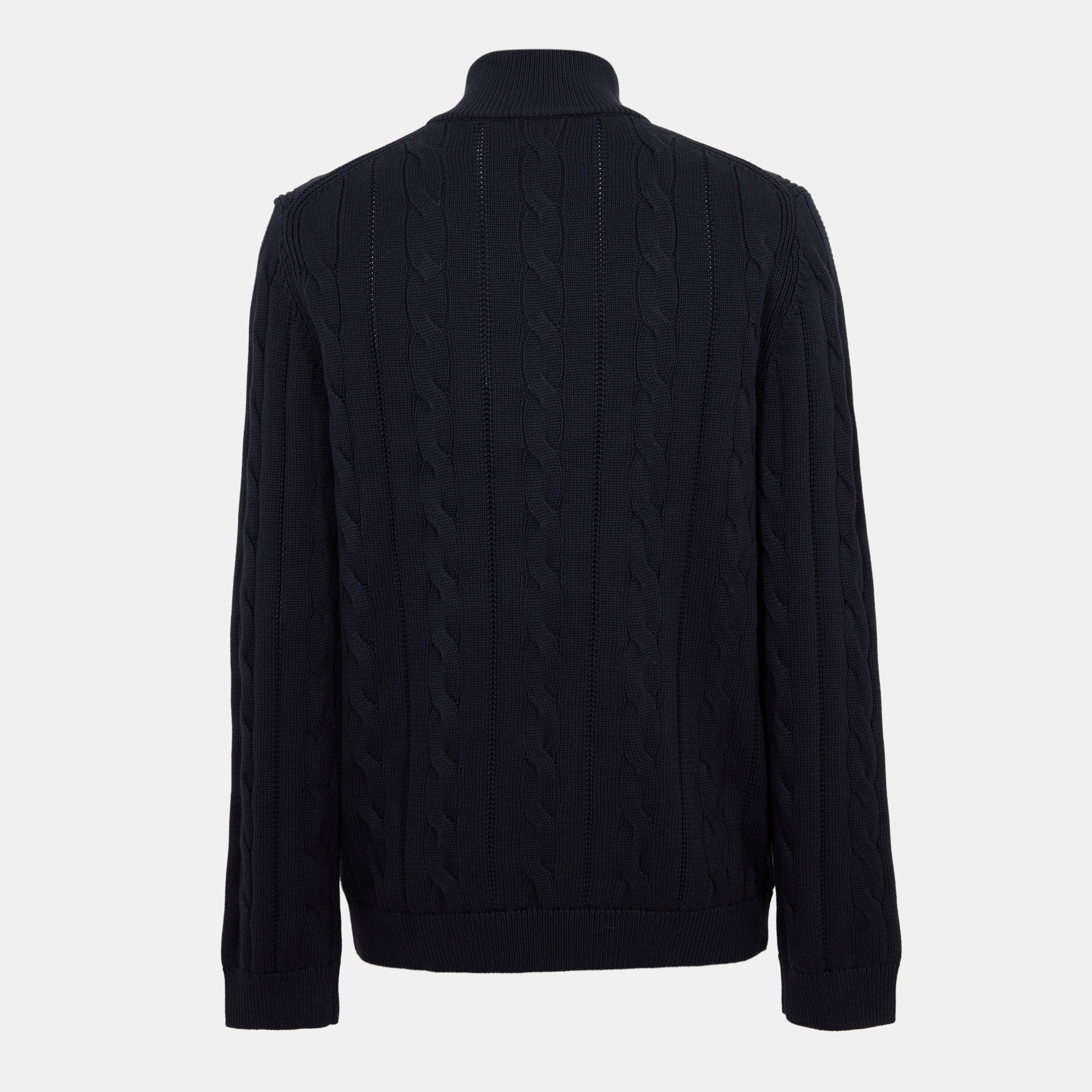 Blue 49 - PS Paul Smith - Men's Cable Crew Neck Jumper - 2