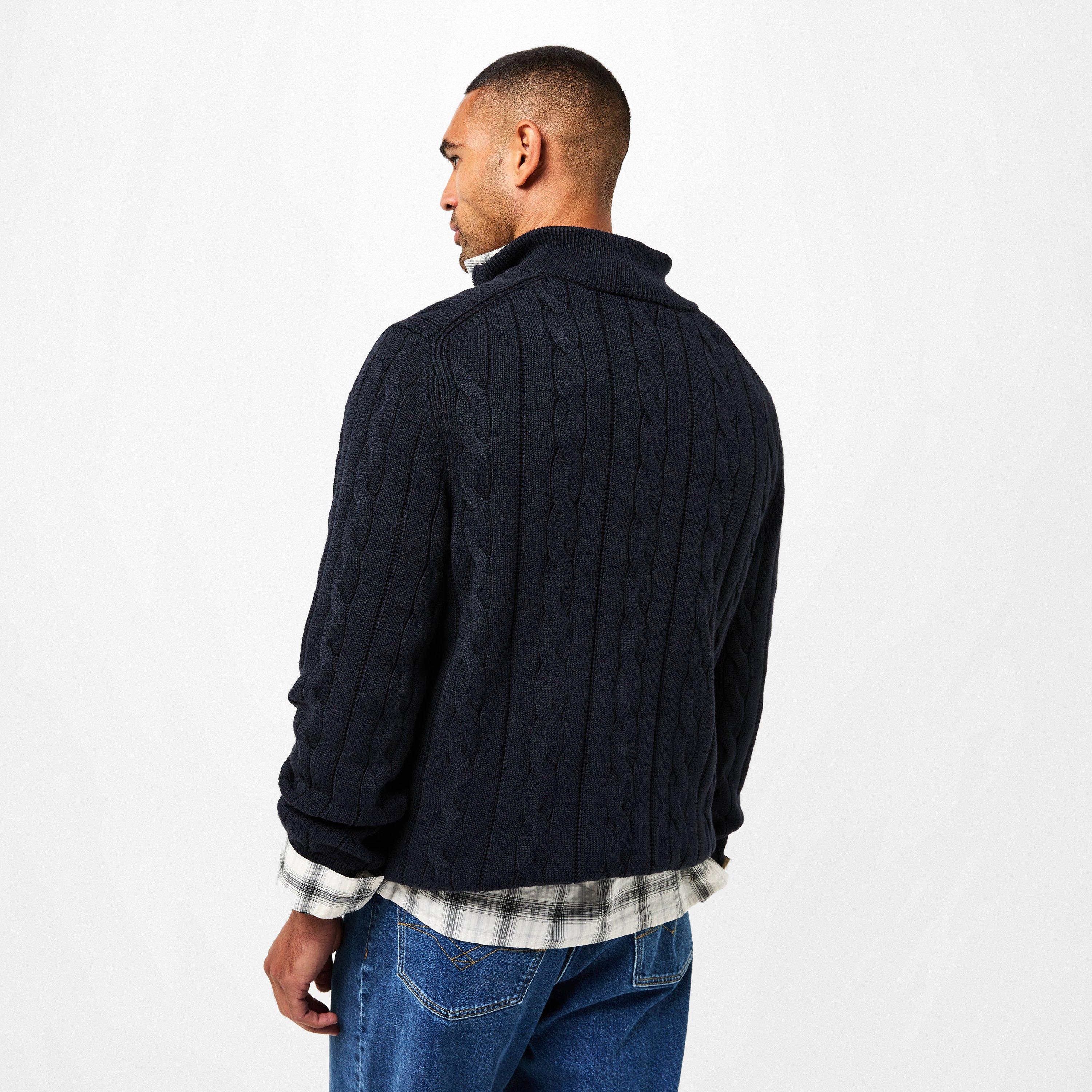 Blue 49 - PS Paul Smith - Men's Cable Crew Neck Jumper - 4