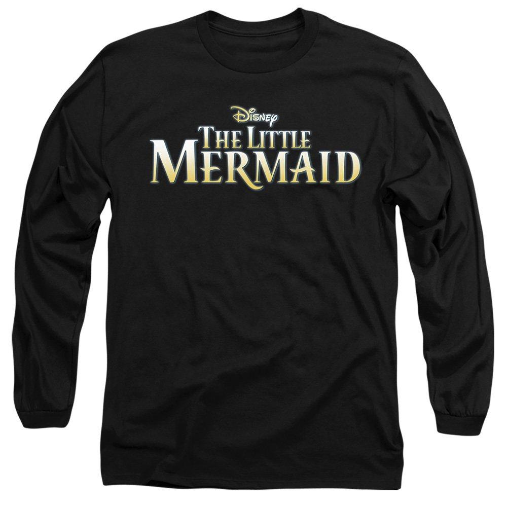 Black - Disney - The Little Mermaid Logo Long Sleeve T-Shirt Black - 1