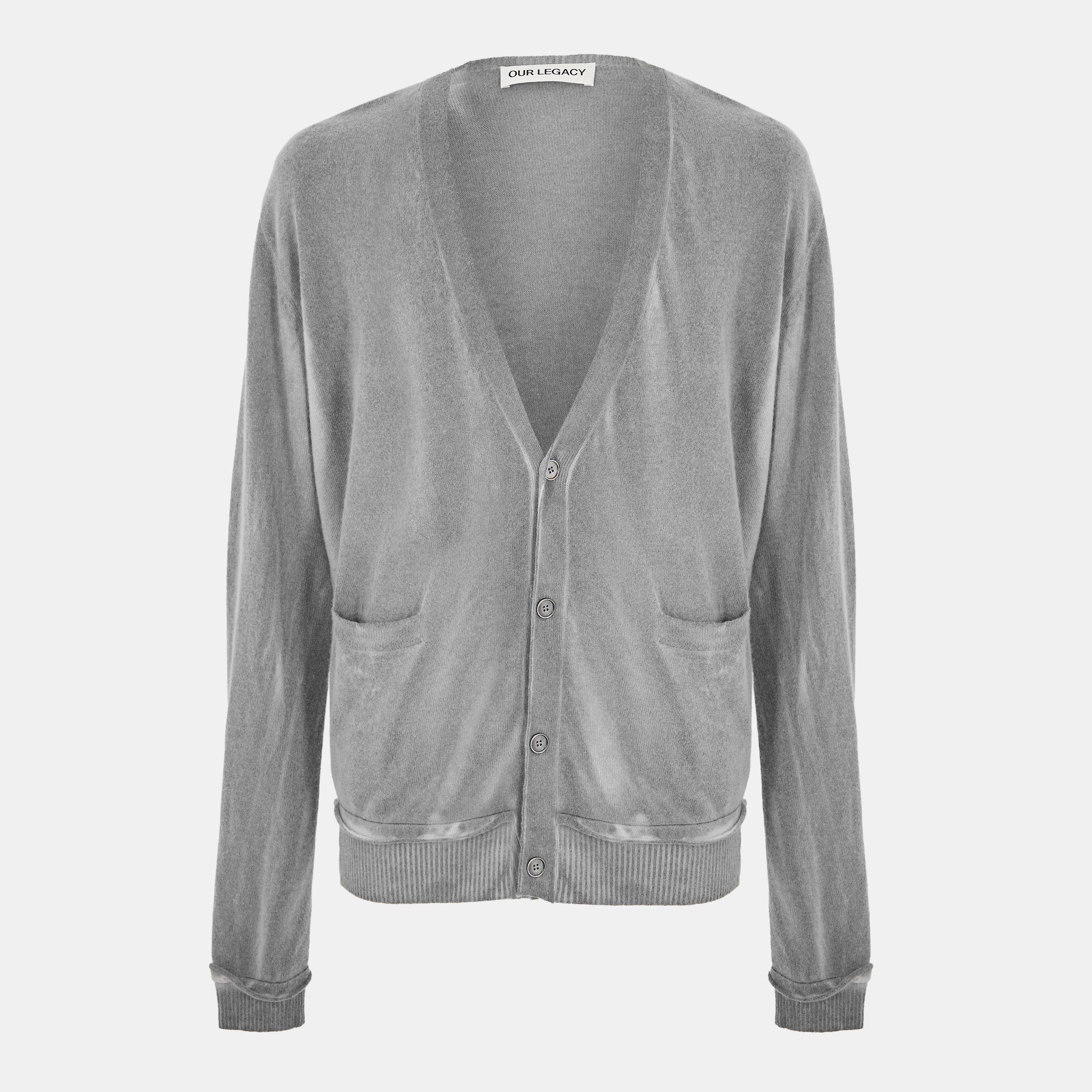 Our Legacy Men's Parallel Cardigan - Grey Spray - Medium