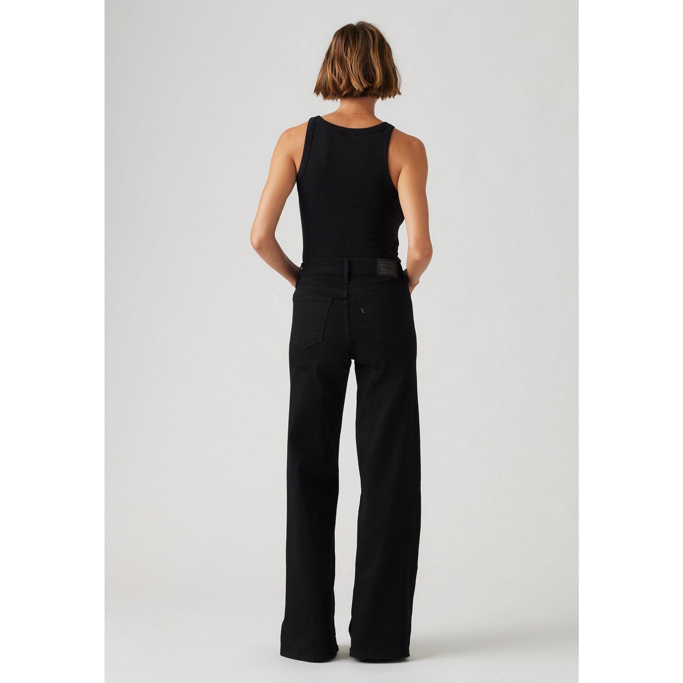 Noir doux - Levis - 318 Shaping Wide Leg Soft Blac - 7