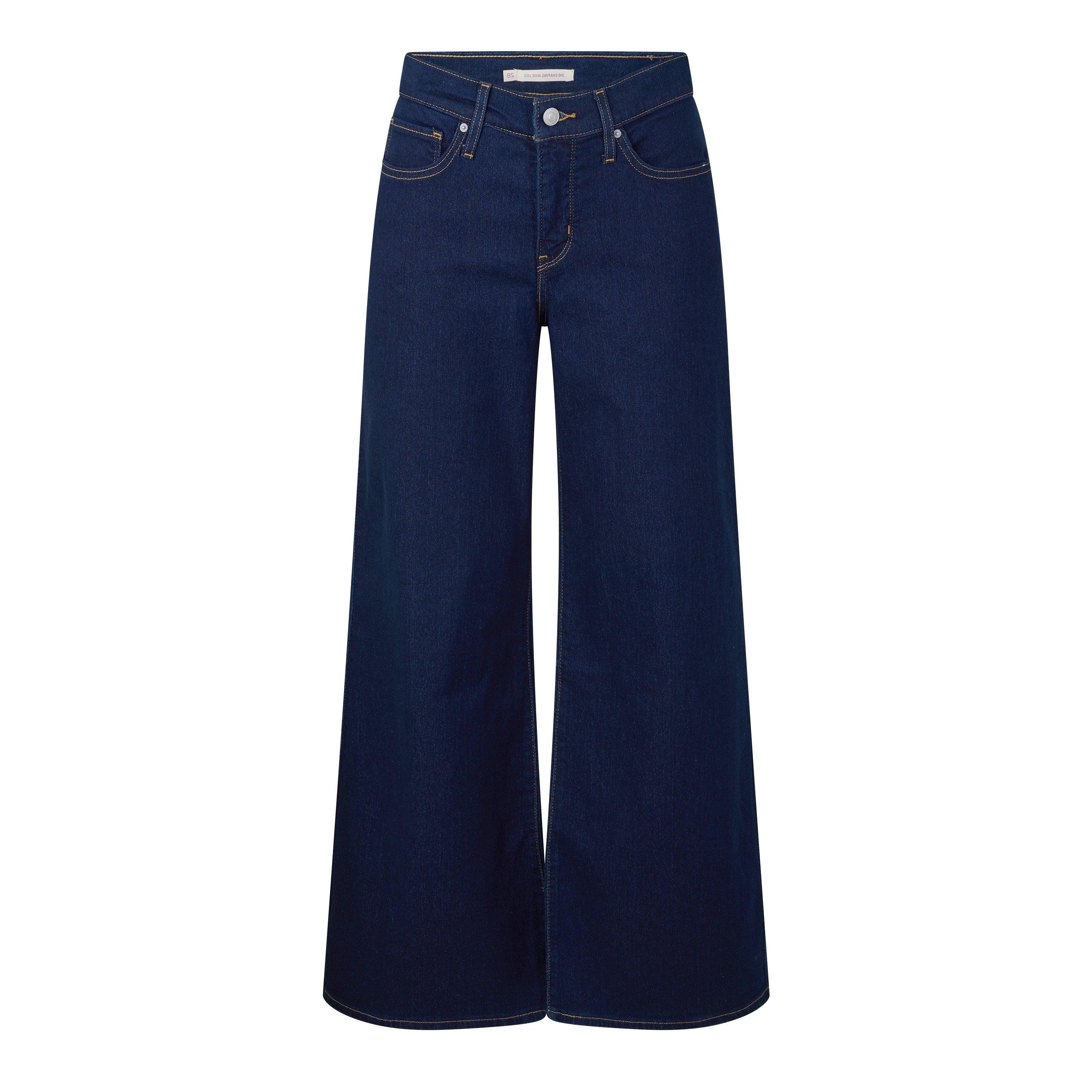 Levis Women's 318 Denim Wide-Leg Jeans - Darkest Sky - 30 L30