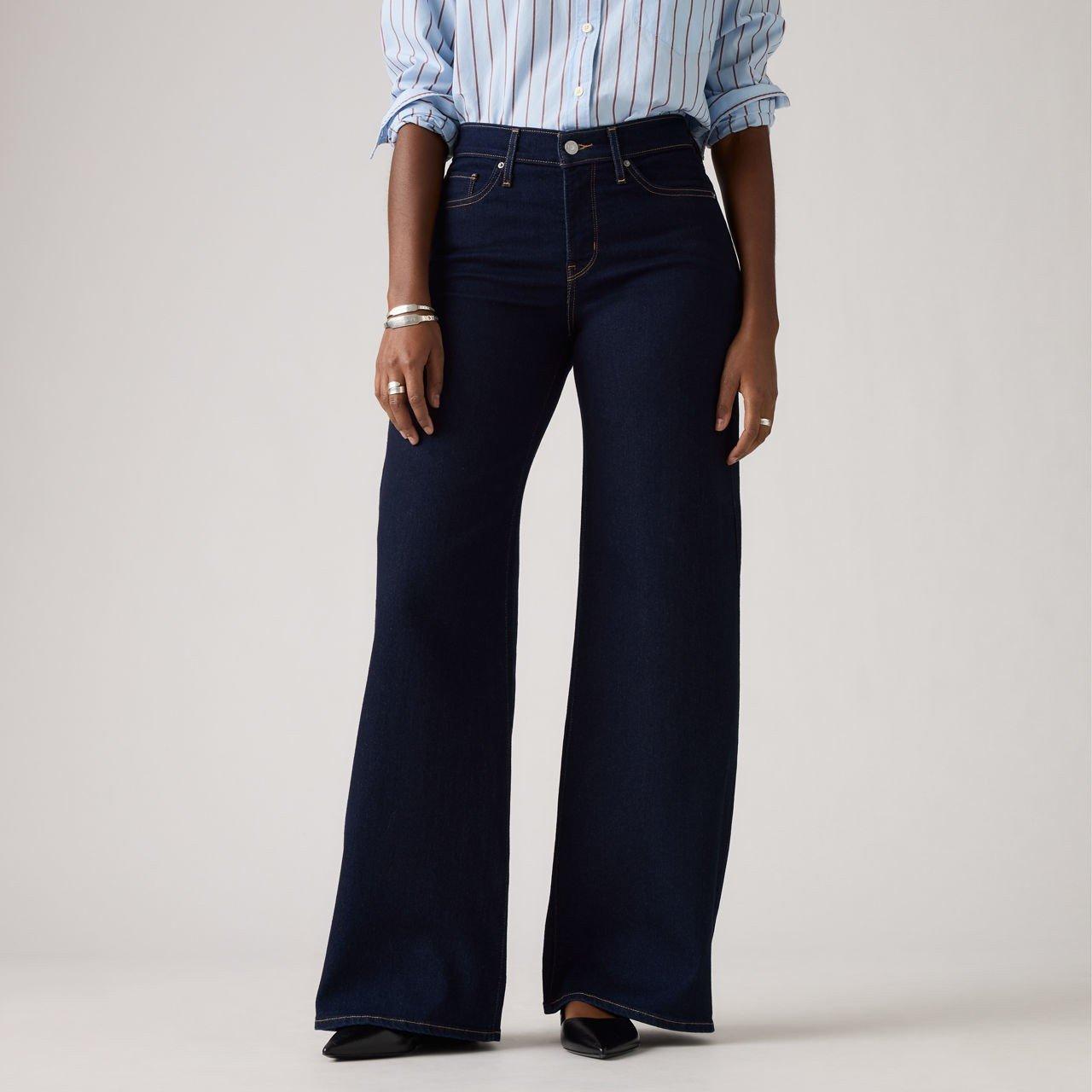 Darkest Sky - Levis - 318 Shaping Wide Leg Soft Blac - 3