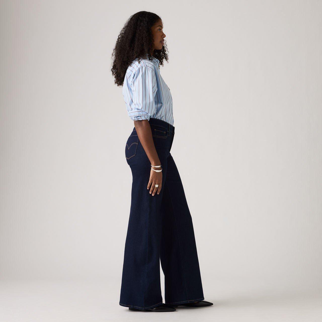 Darkest Sky - Levis - 318 Shaping Wide Leg Soft Blac - 5