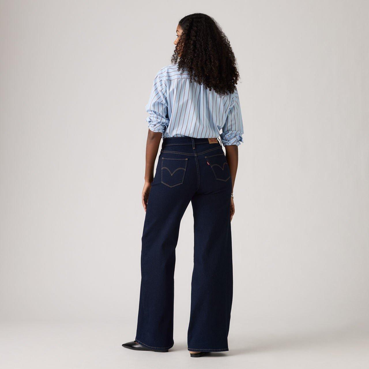 Darkest Sky - Levis - 318 Shaping Wide Leg Soft Blac - 6