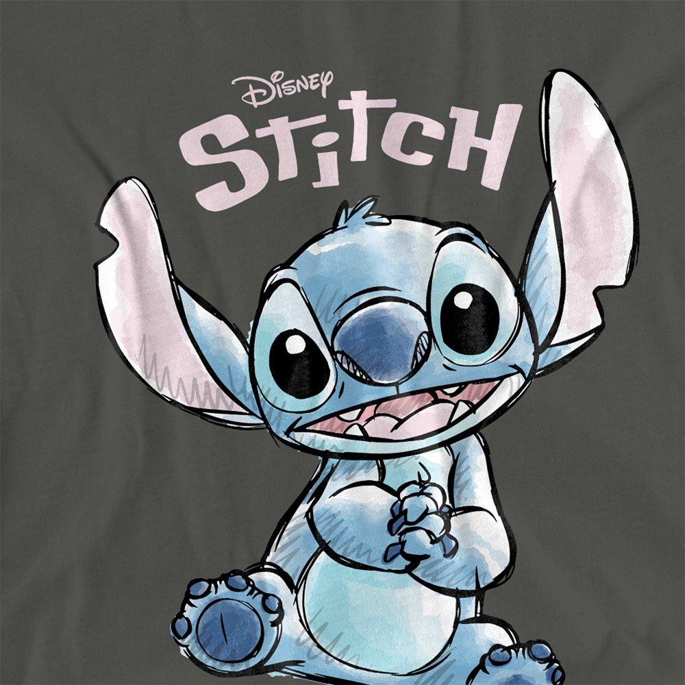 Charcoal - Disney - Lilo And Stitch Colour Me Happy Classic T Shirt C - 2