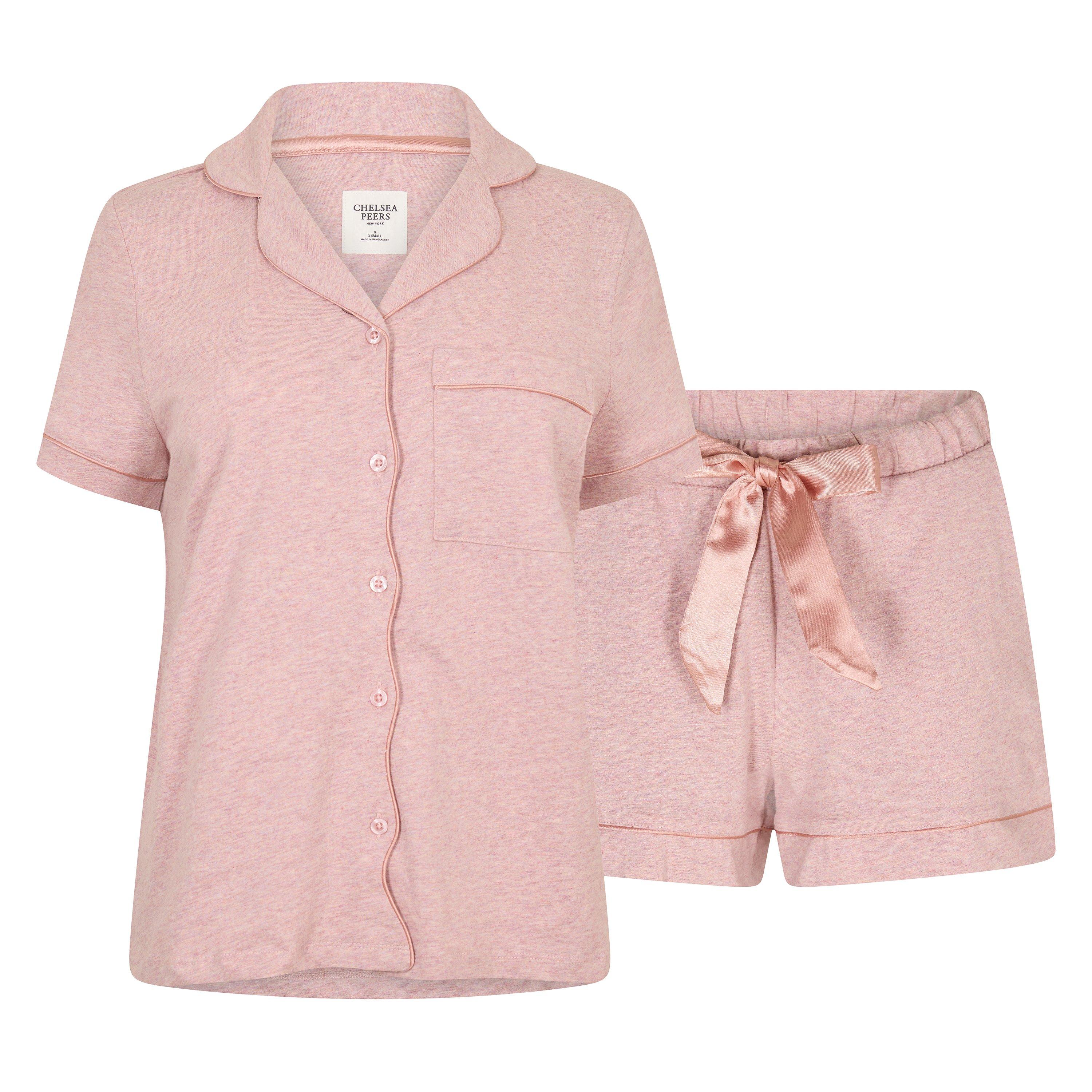 Plain - Chelsea Peers - Womens Cotton Short Sleeve Pyjama Sets - 1