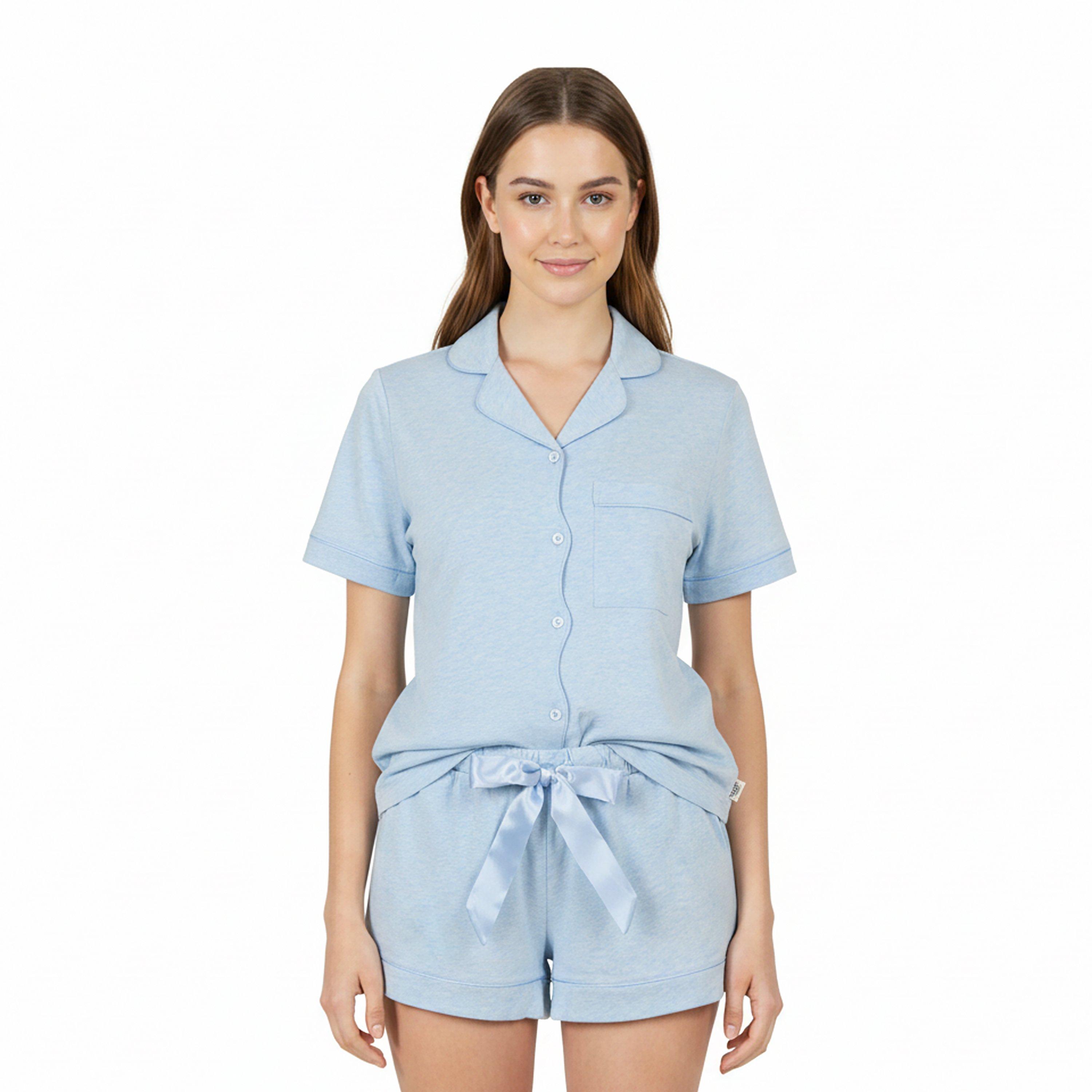 Plain - Chelsea Peers - Womens Cotton Short Sleeve Pyjama Sets - 3