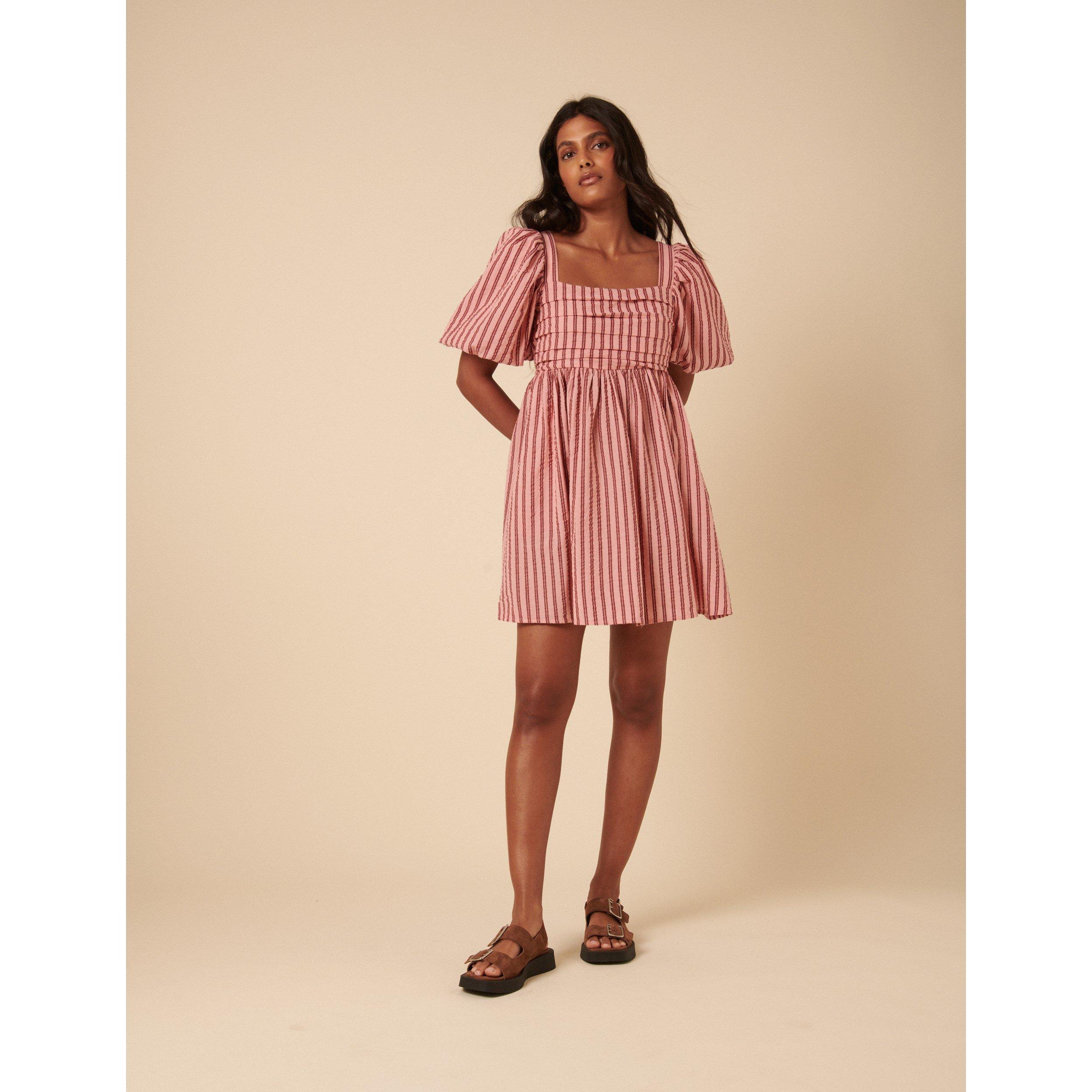 Pink - Nobodys Child - Women's Nova Stripe Mini Dress - 2