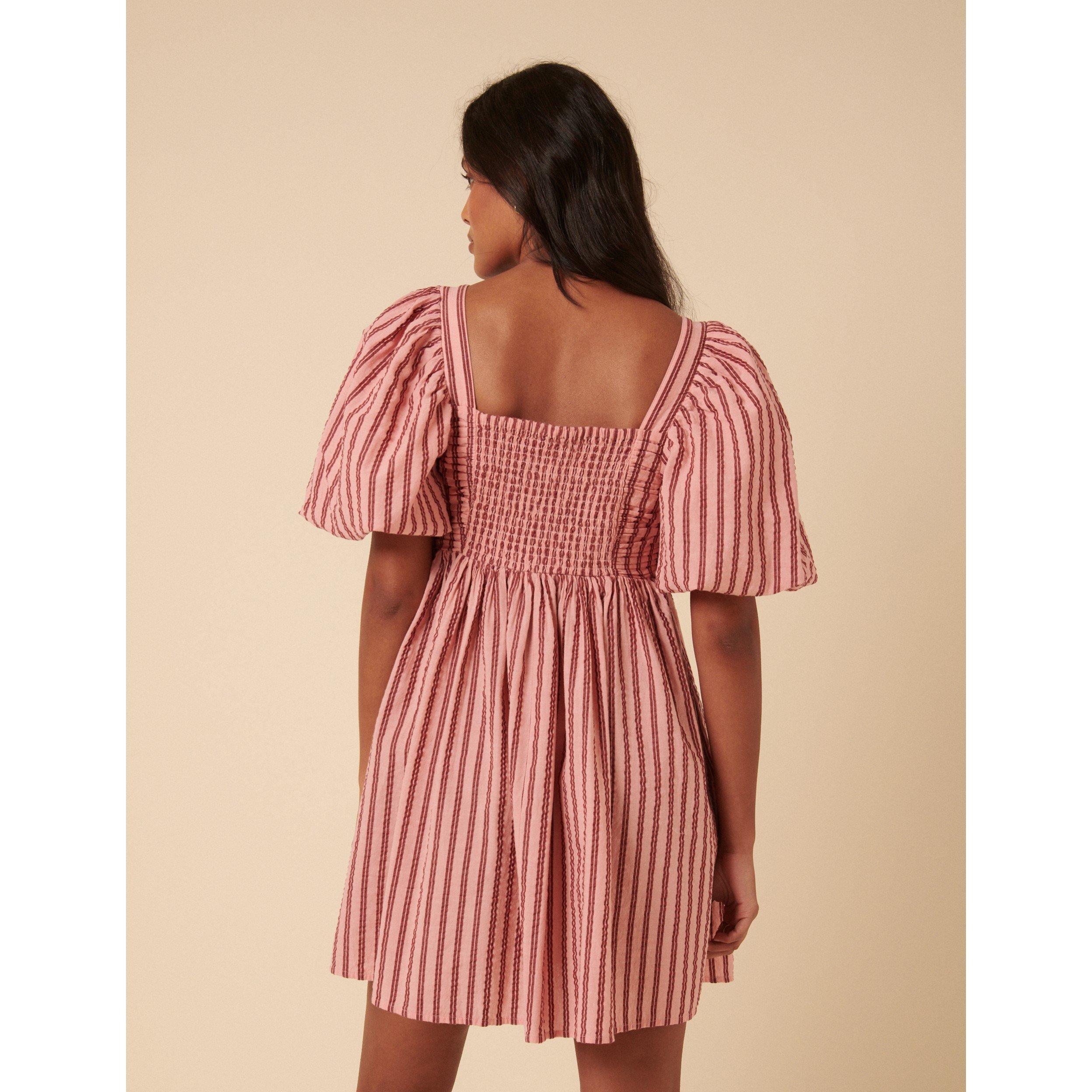 Pink - Nobodys Child - Women's Nova Stripe Mini Dress - 5