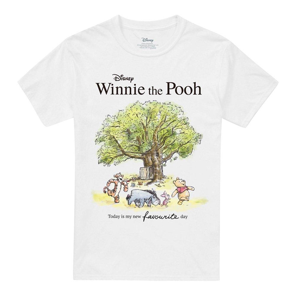 White - Disney - Winnie The Pooh Favourite Day Poster T-Shirt Whit - 4
