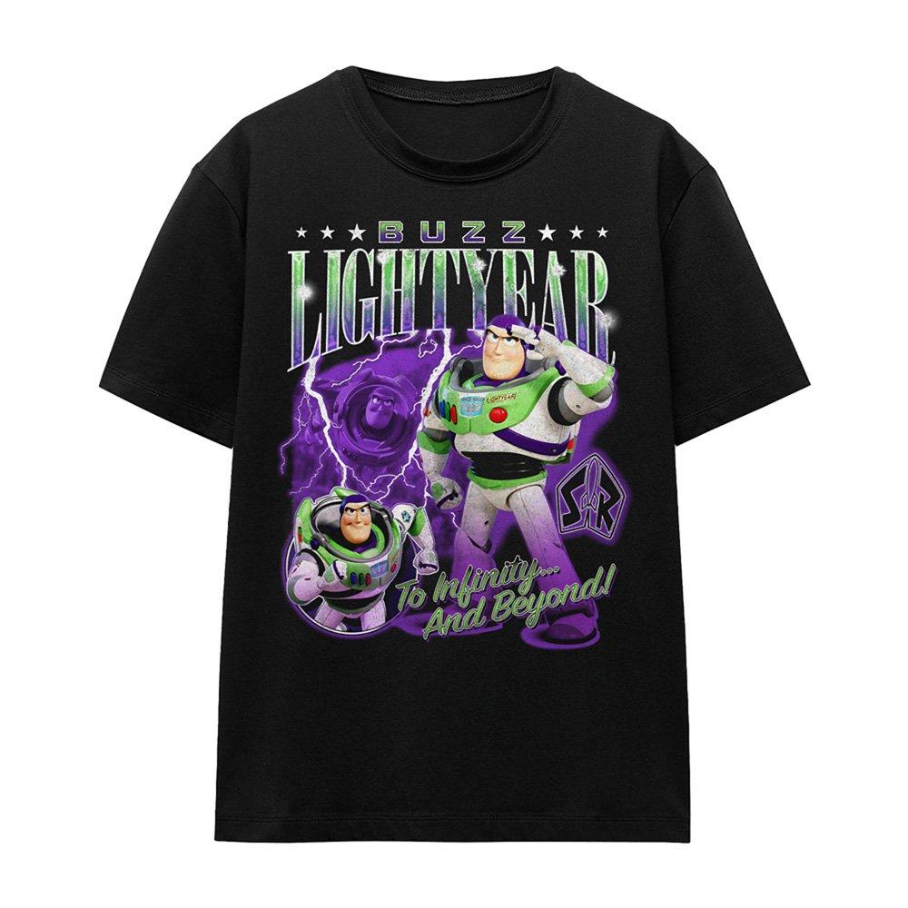 Black - Disney - Toy Story Buzz Lightyear Homage T Shirt Black - 4