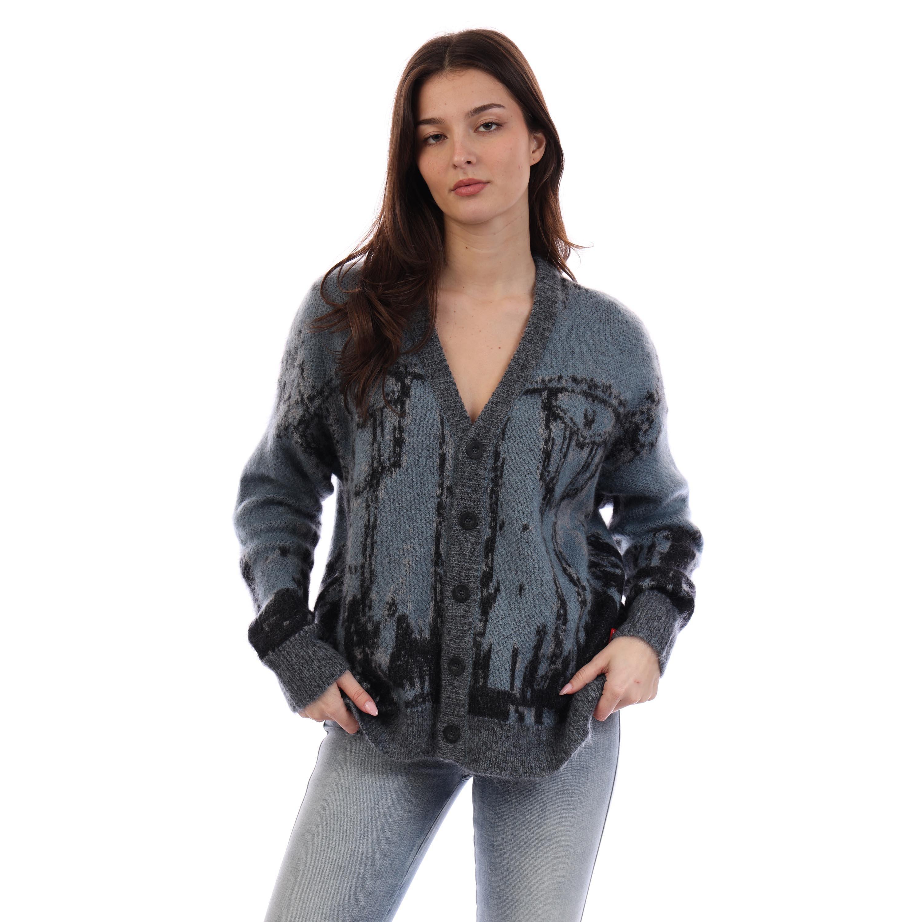 Purple Imprsn - Diesel - Men's Petalo Maglia Cardigan - 5