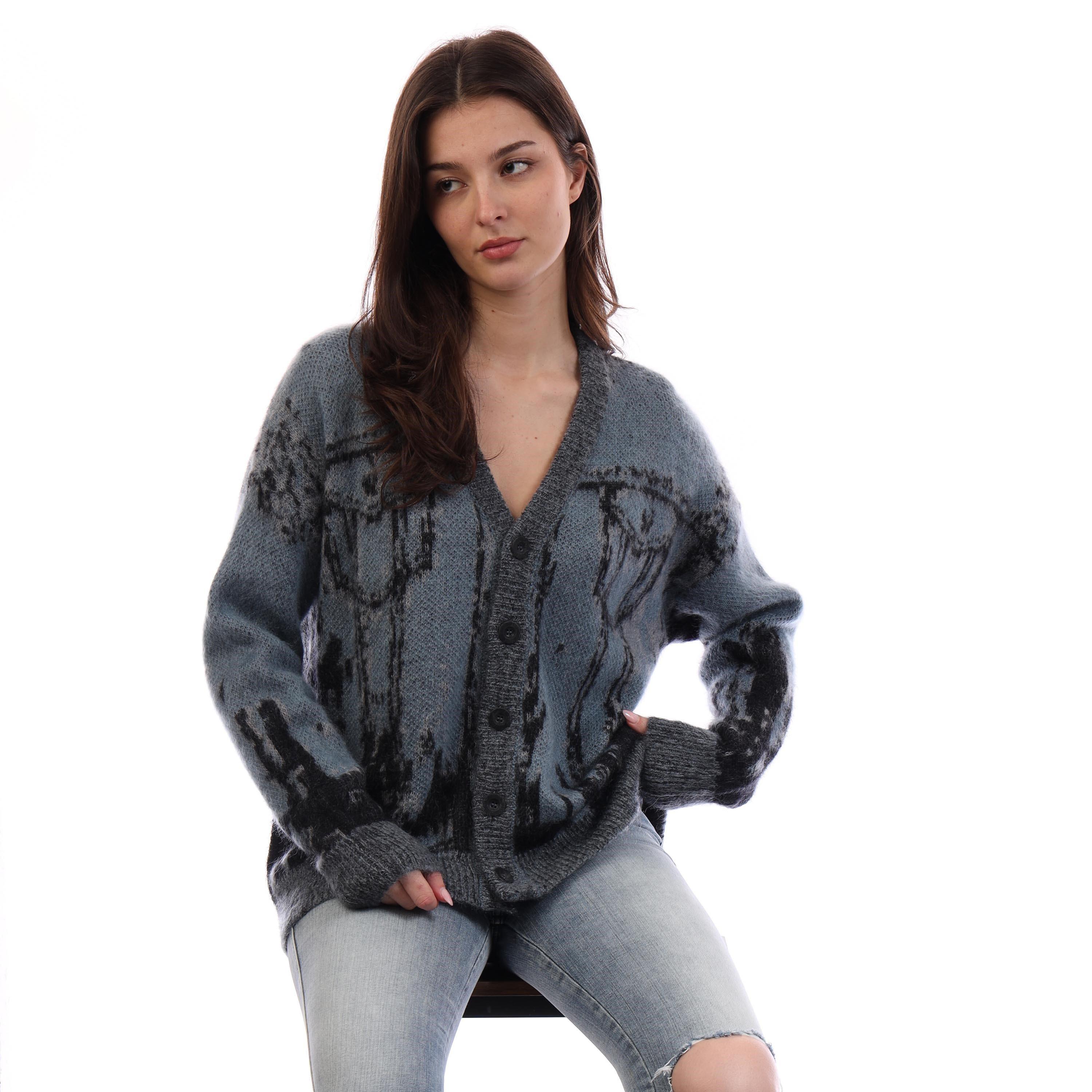 Purple Imprsn - Diesel - Men's Petalo Maglia Cardigan - 6