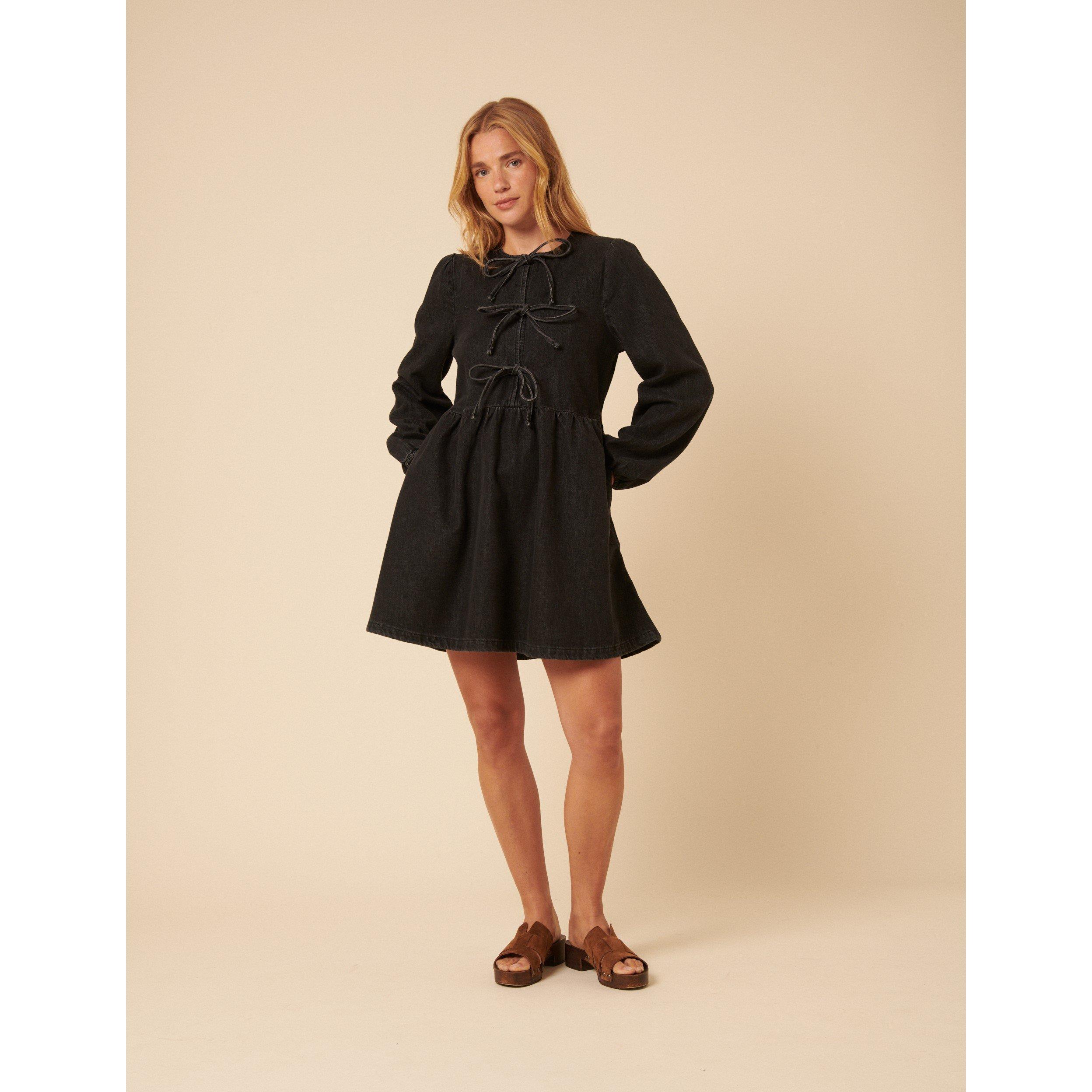 Nobodys Child Women's Eden Denim Mini Dress - Black - 12 (M)