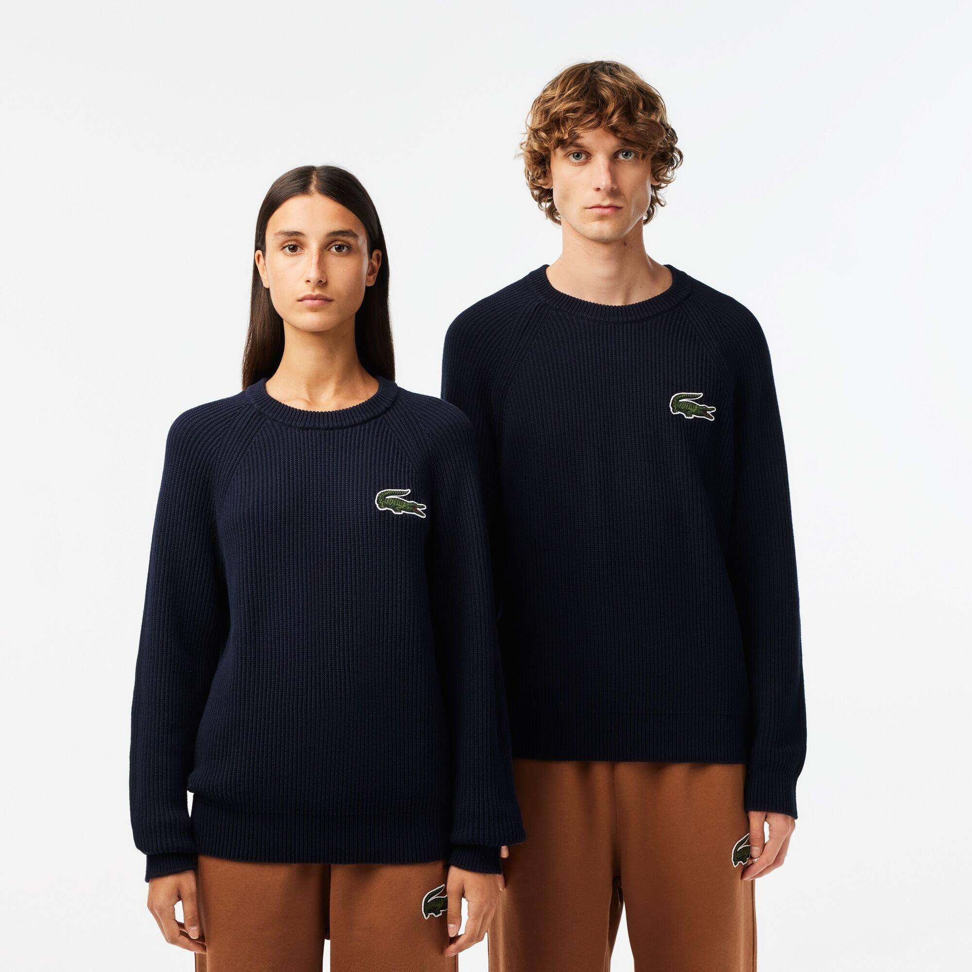 Navy Blue - Lacoste - Men's Crew Neck Jumper - 1