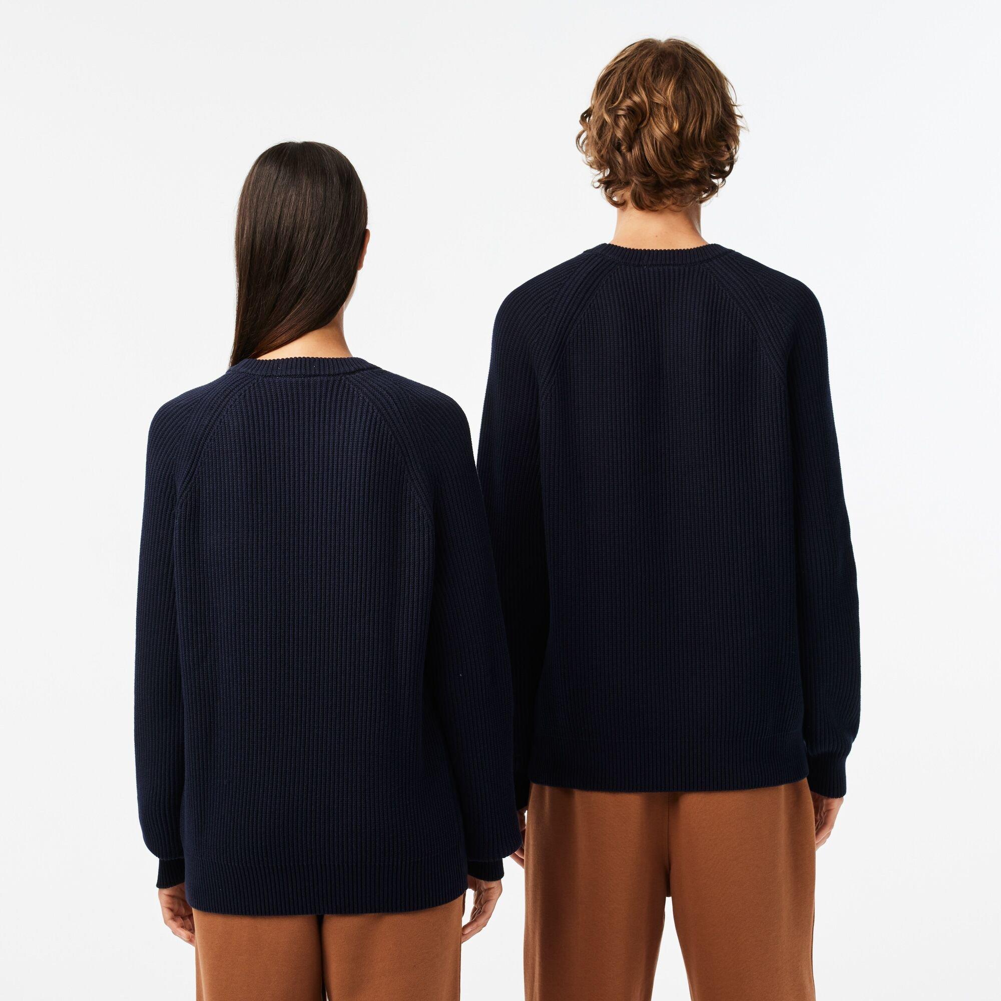 Navy Blue - Lacoste - Men's Crew Neck Jumper - 3