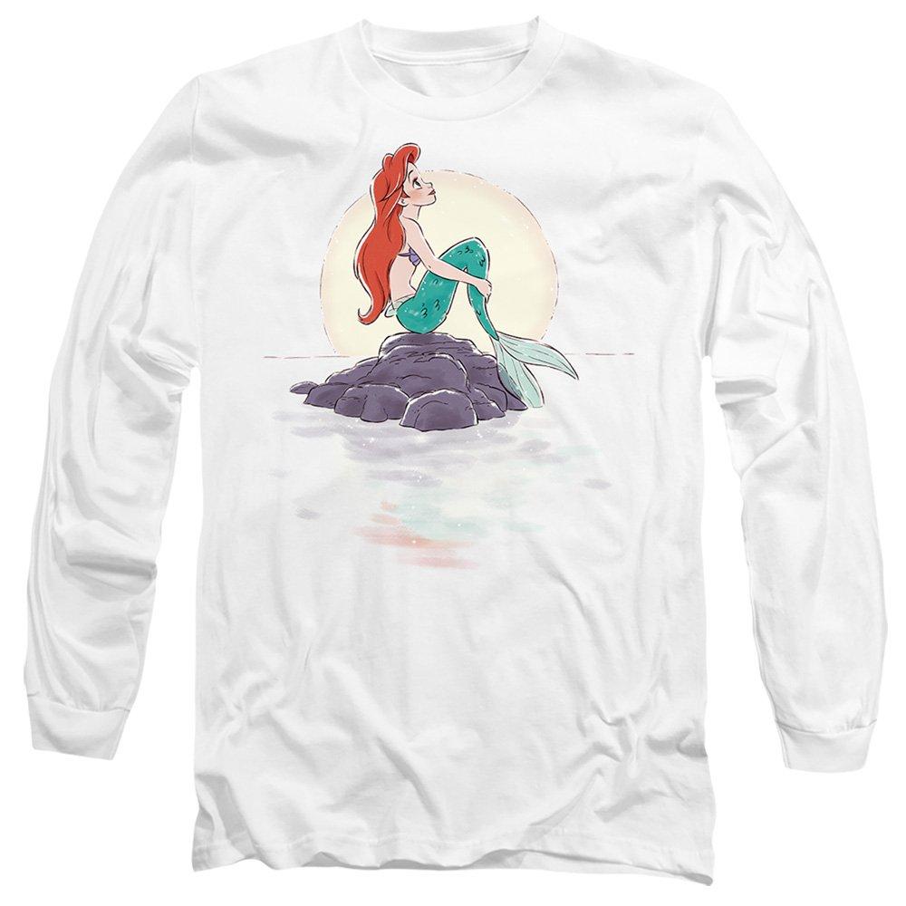 White - Disney - The Little Mermaid Ariel Sunset Long Sleeve T-Shir - 1