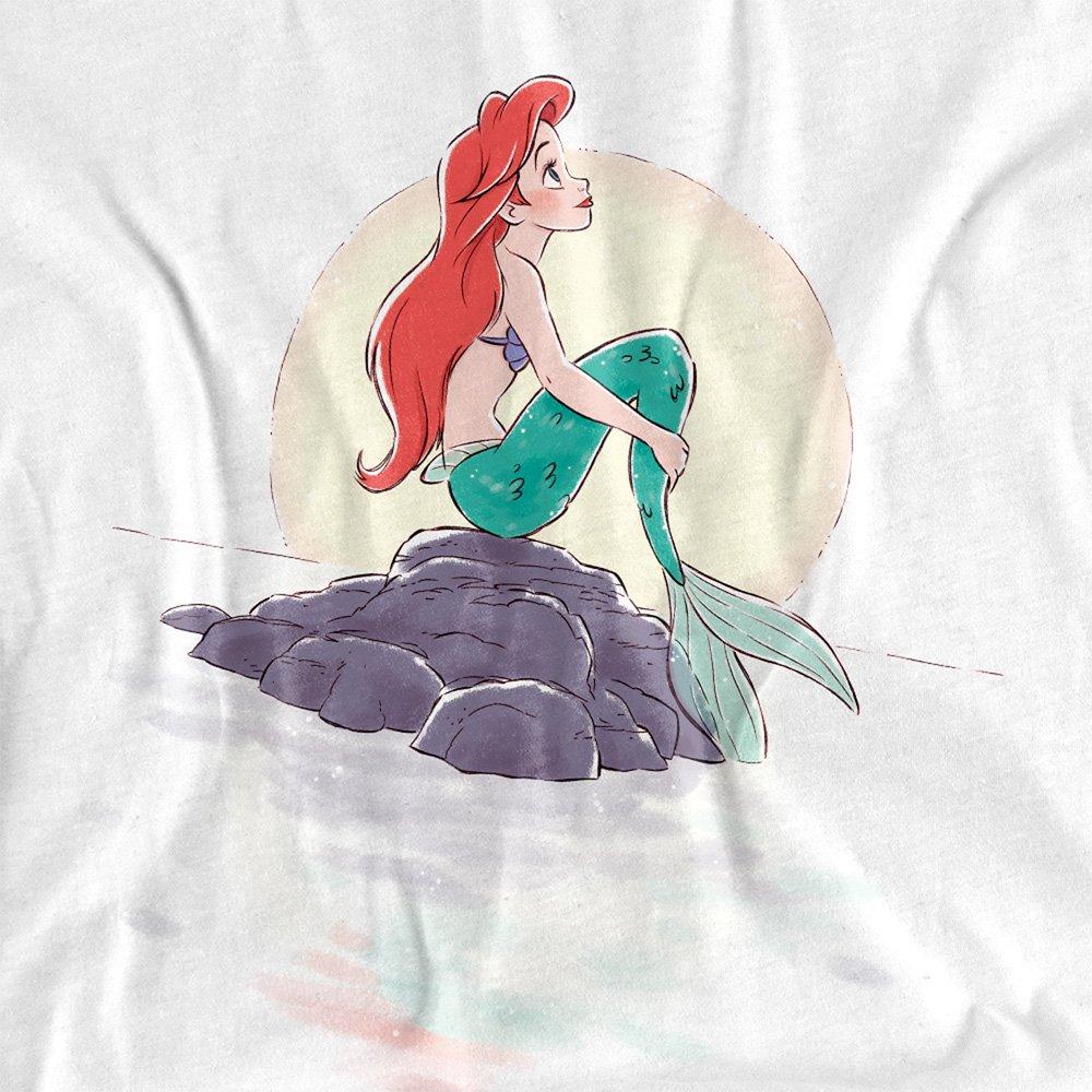 White - Disney - The Little Mermaid Ariel Sunset Long Sleeve T-Shir - 2
