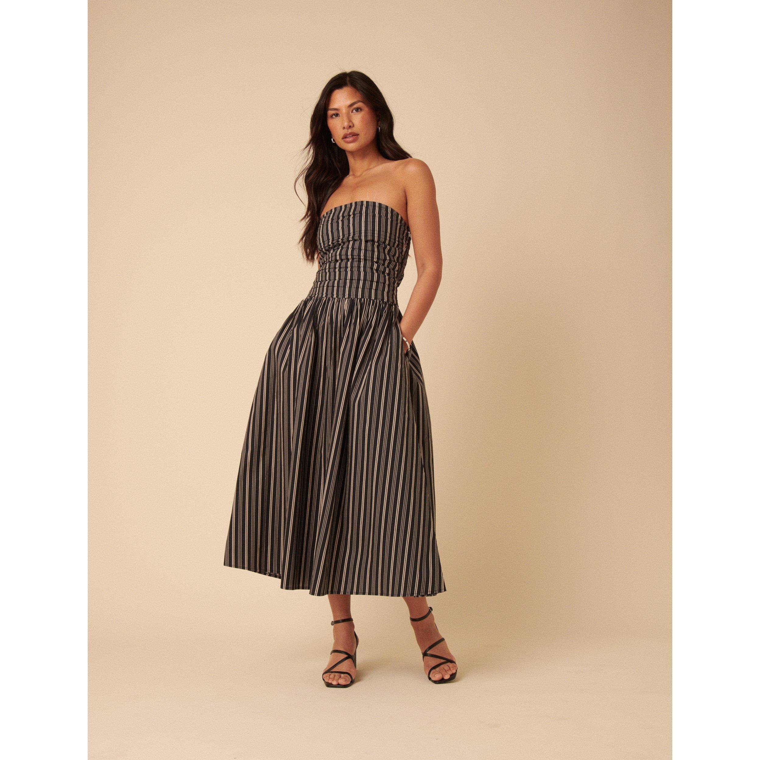 Navy - Nobodys Child - Women's Felicity A Line Dress - 1