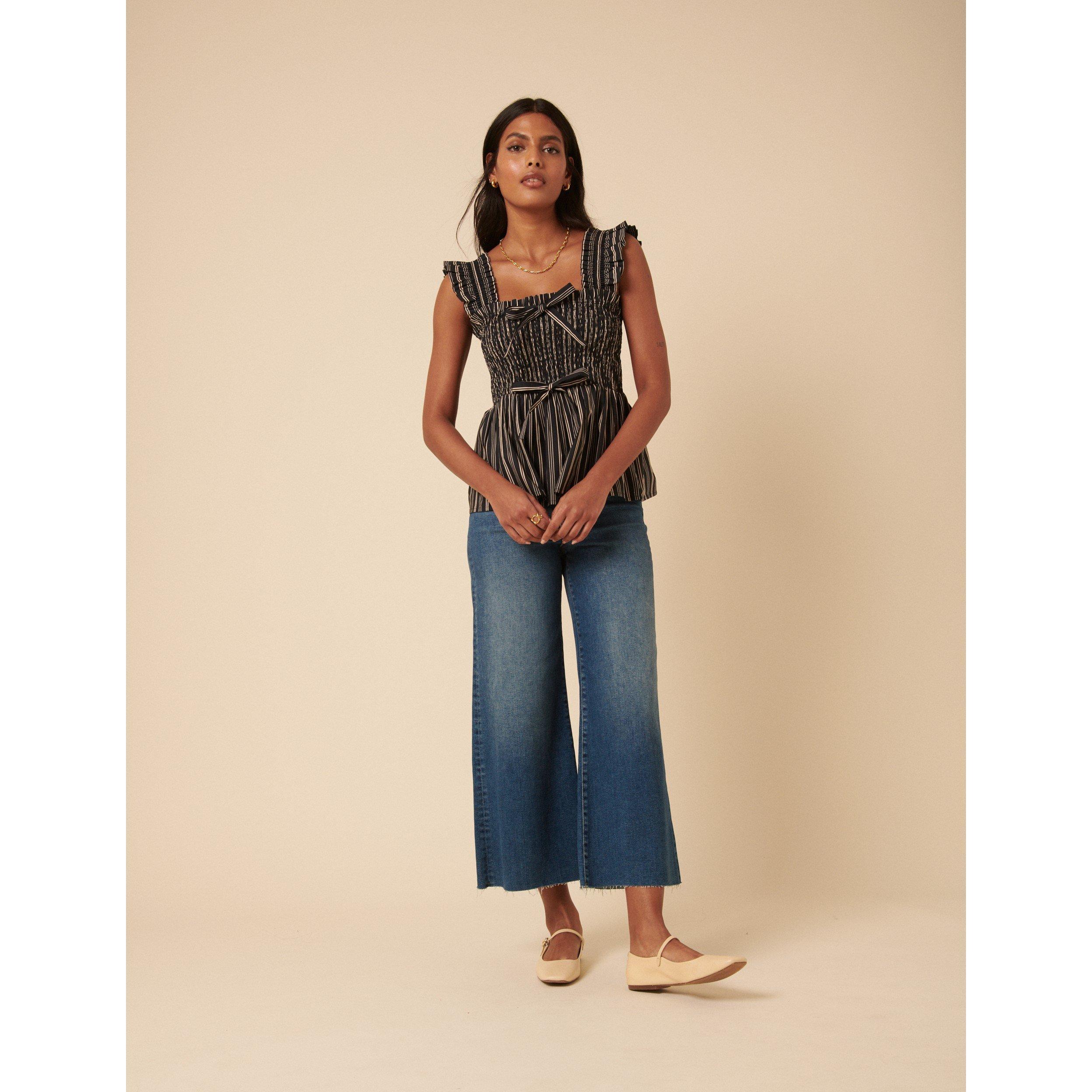 Navy - Nobodys Child - Women's Christina Peplum Top - 2