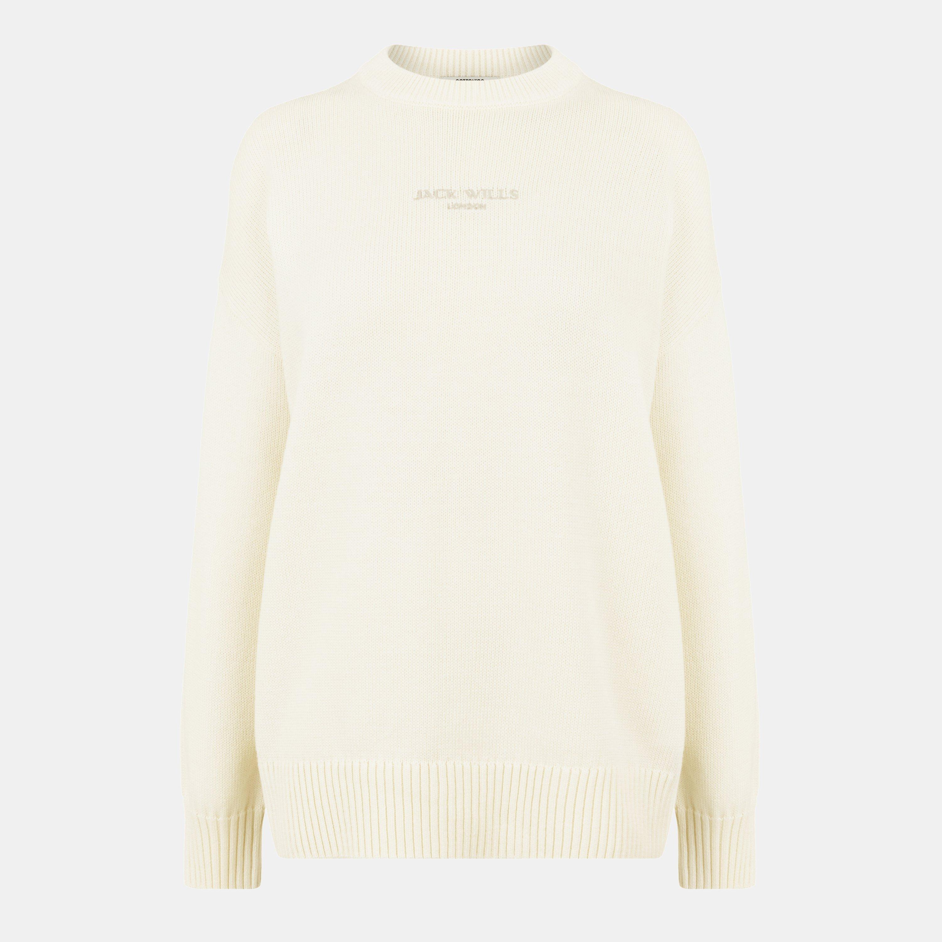 Vintage White - Jack Wills - Women's Crew Neck Jumper - 1