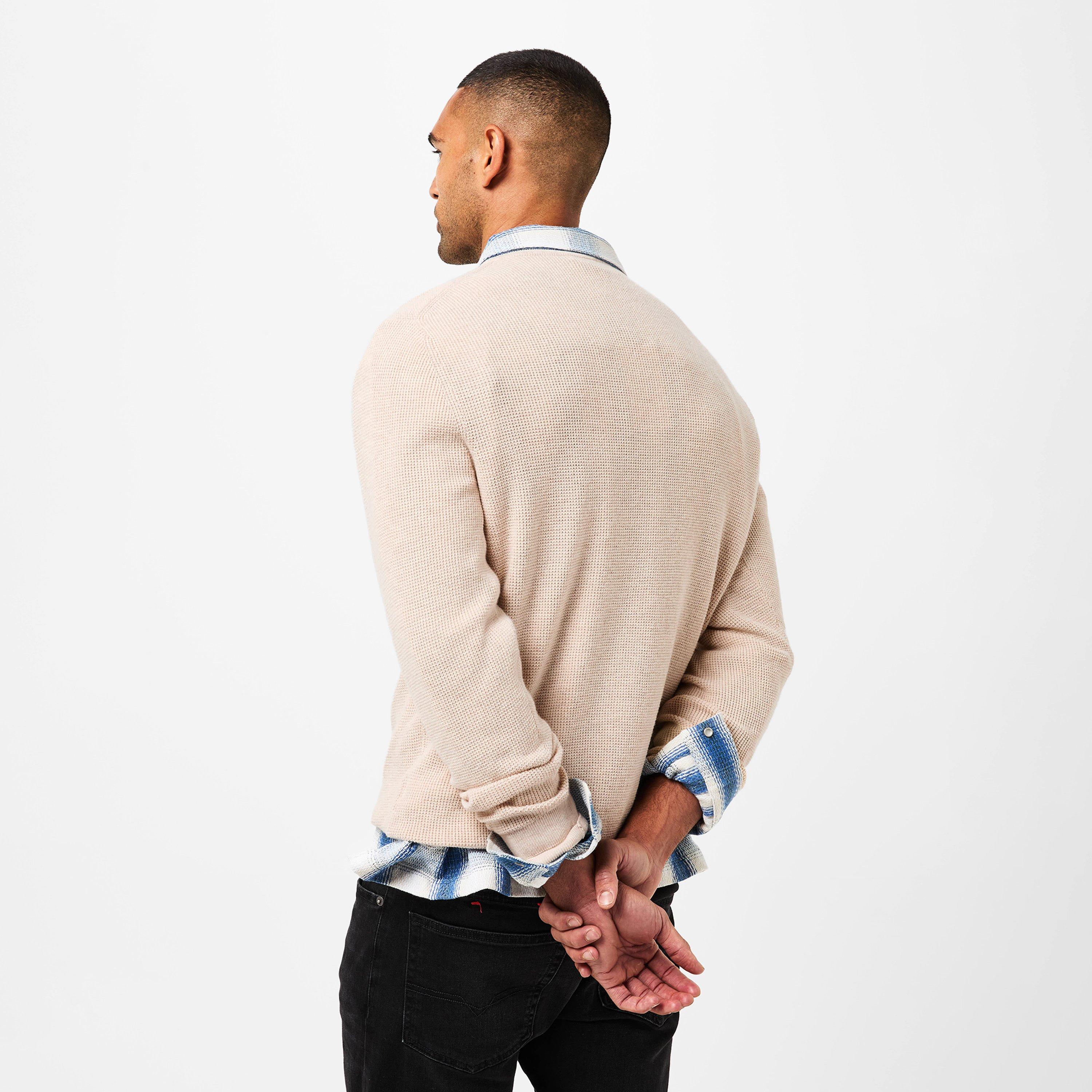 White 02 - PS Paul Smith - Men's Knitted Patch Crew Neck Jumper - 4