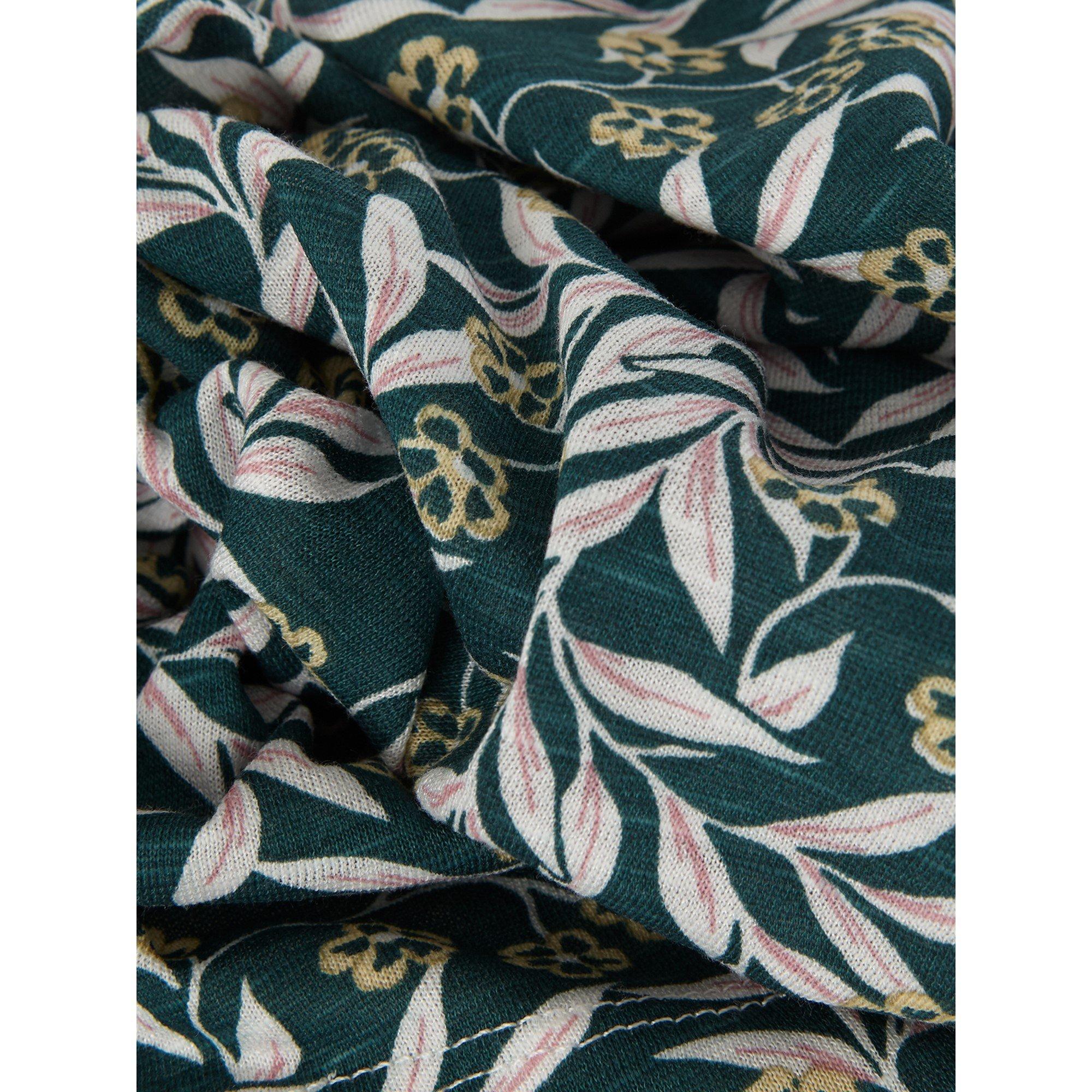 Multi-Coloured - Phase Eight - Poppie Leaf Print Top - 5