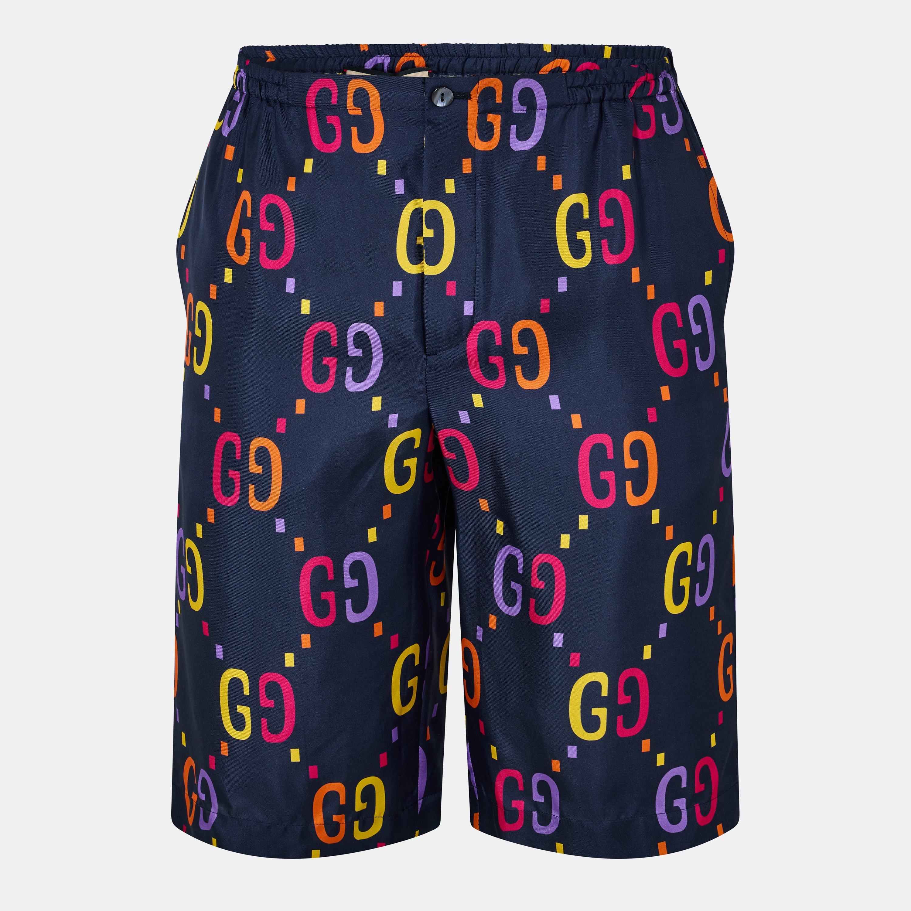 Bl Nght/Prpl/Mc - Gucci - Men's Bermuda Tailored Chino Shorts - 1