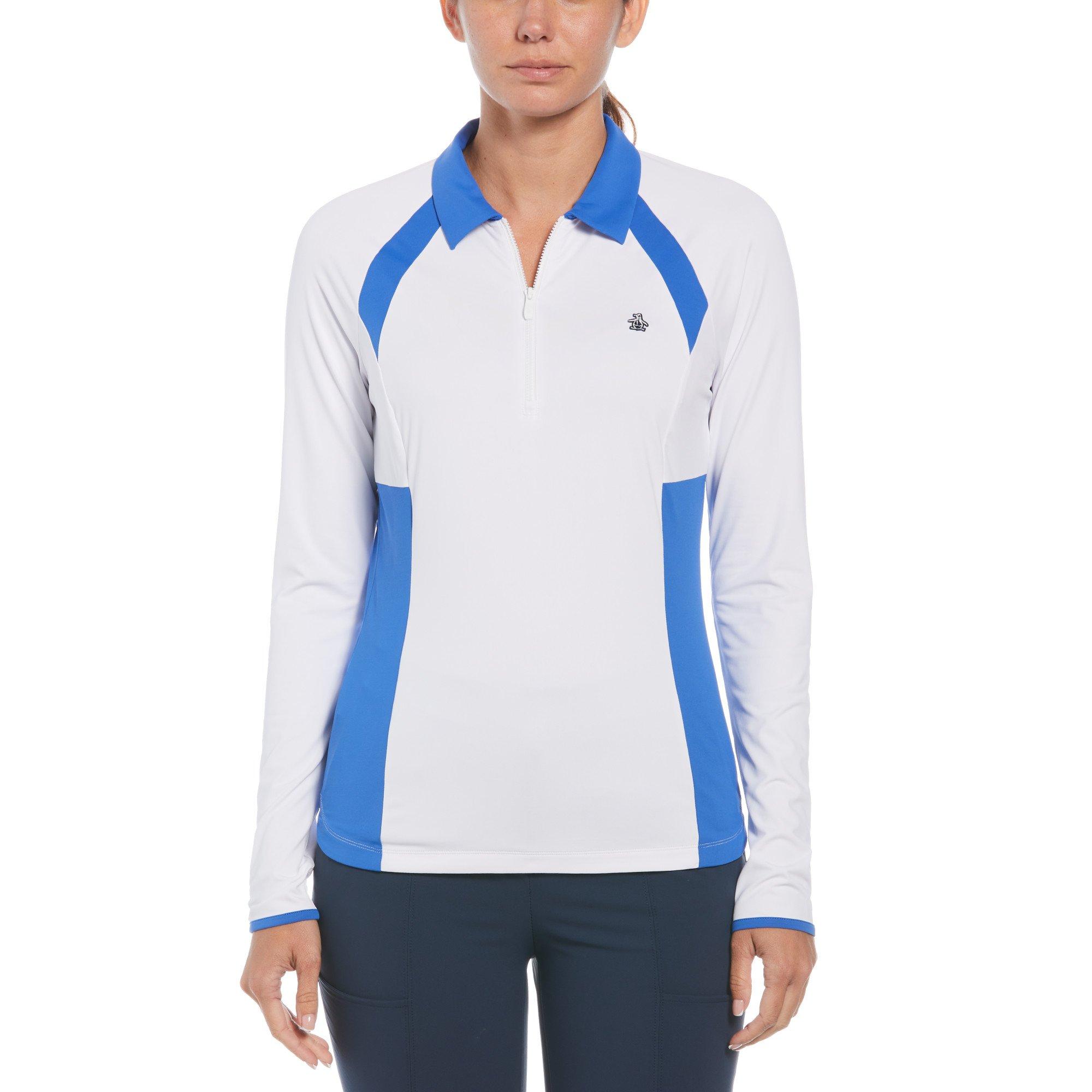 Original Penguin Long-Sleeve Colorblock quarter Zip Fleece